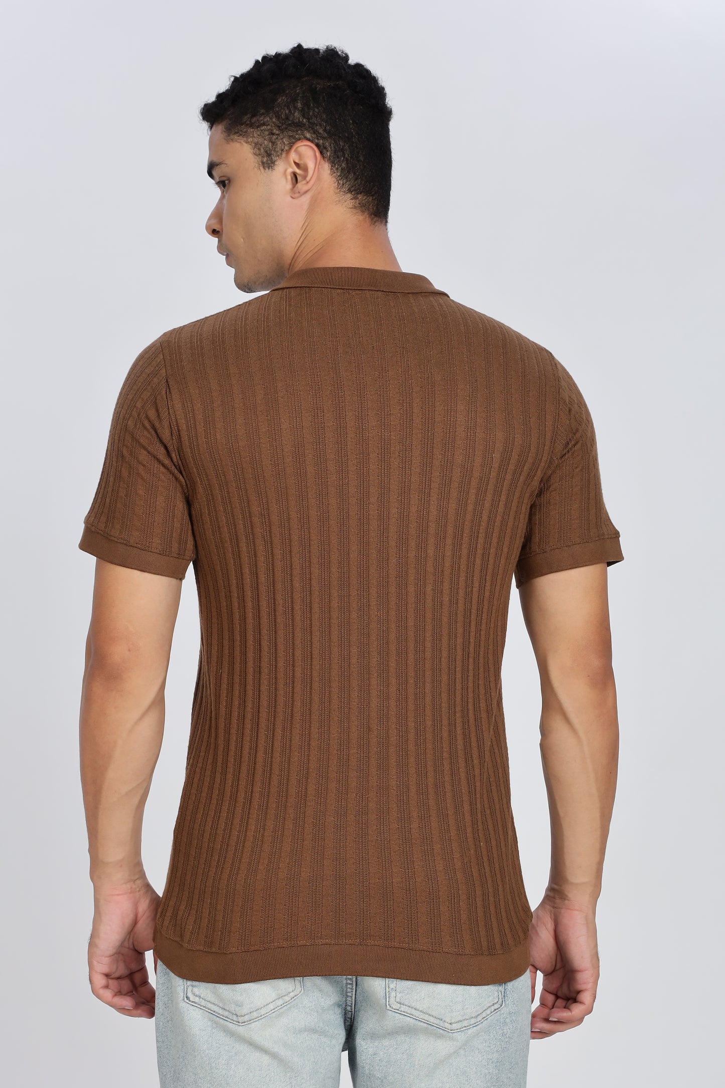 Regular Fit Men’s Brown Polo T-Shirt