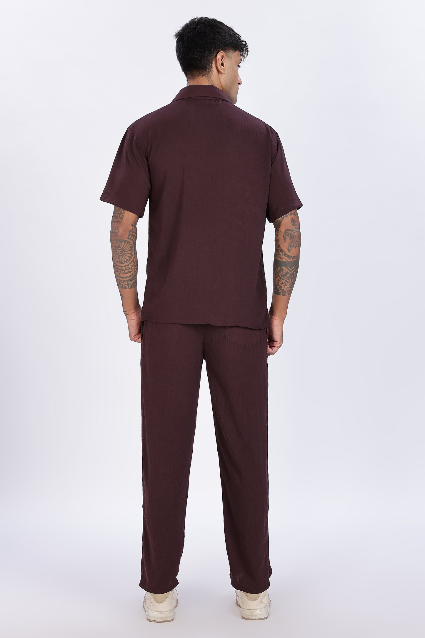 Oxblood Luxe Co-Ord Set