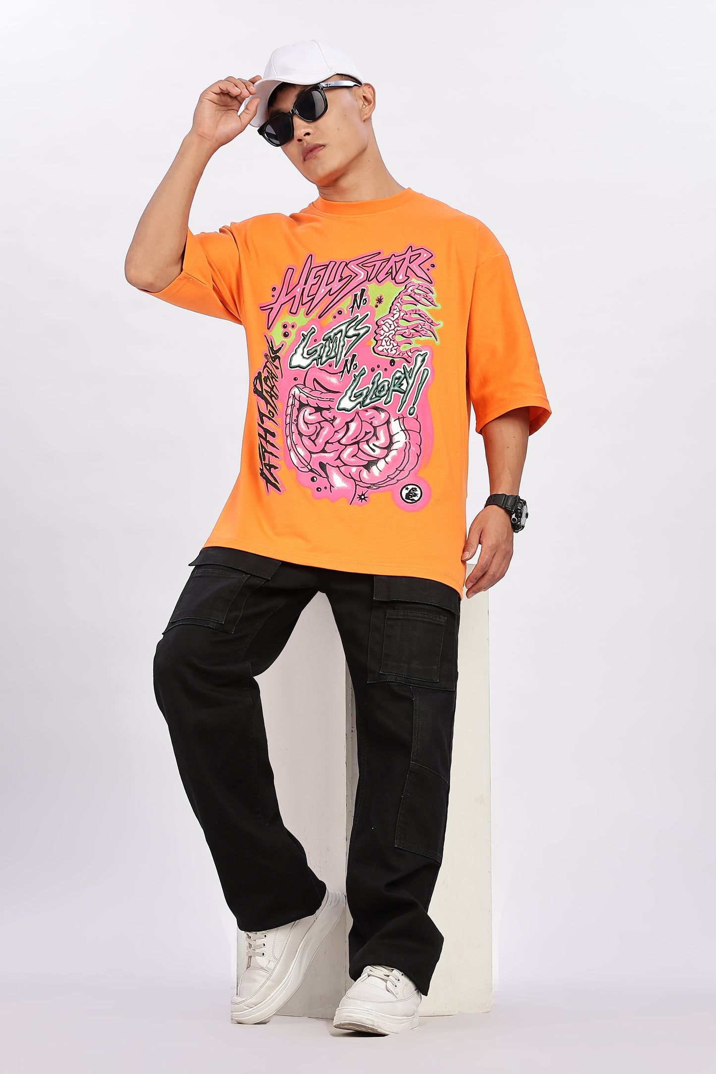 Orange Graphic Tee