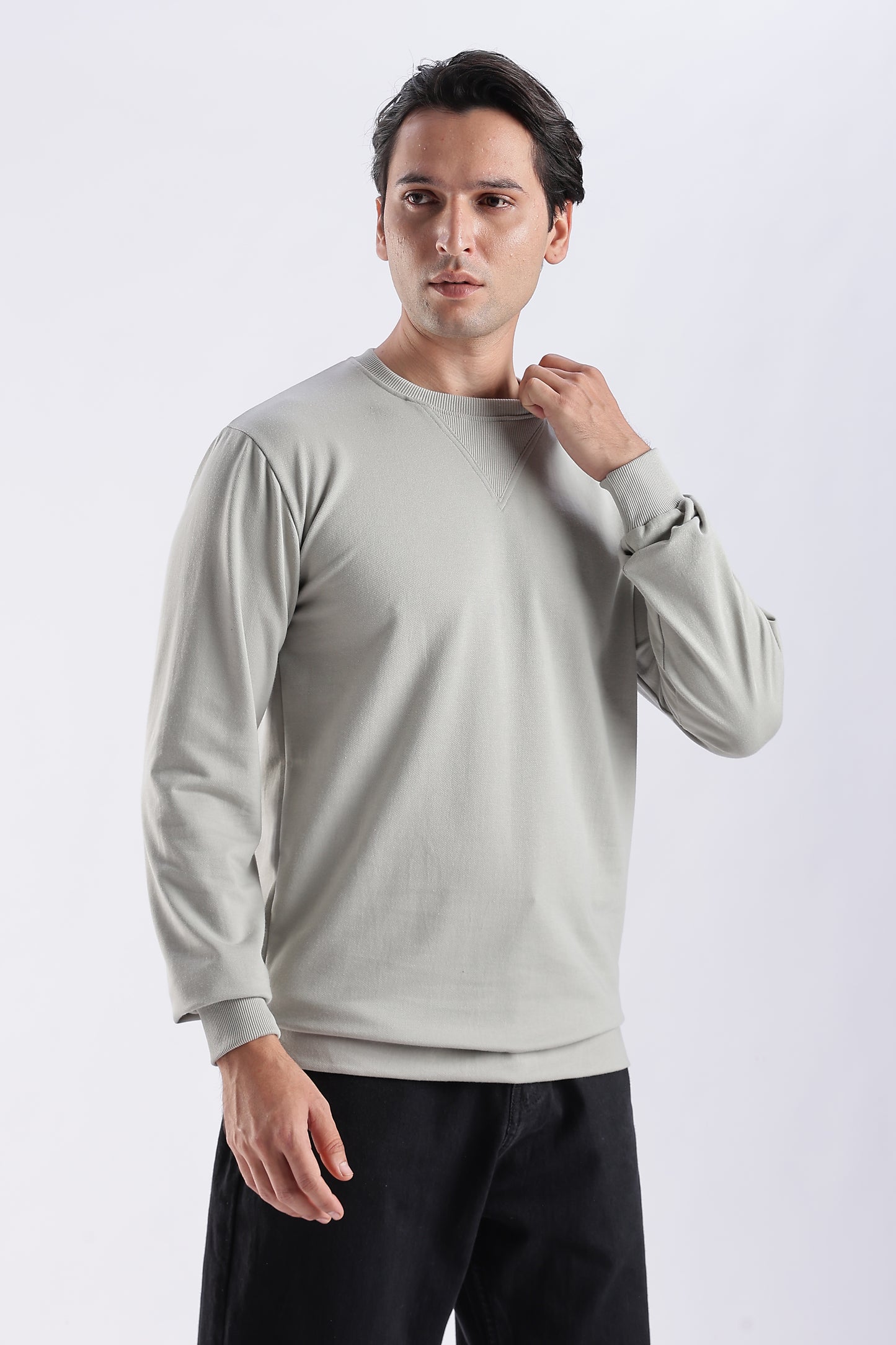 Frost Grey Crewneck Sweatshirt