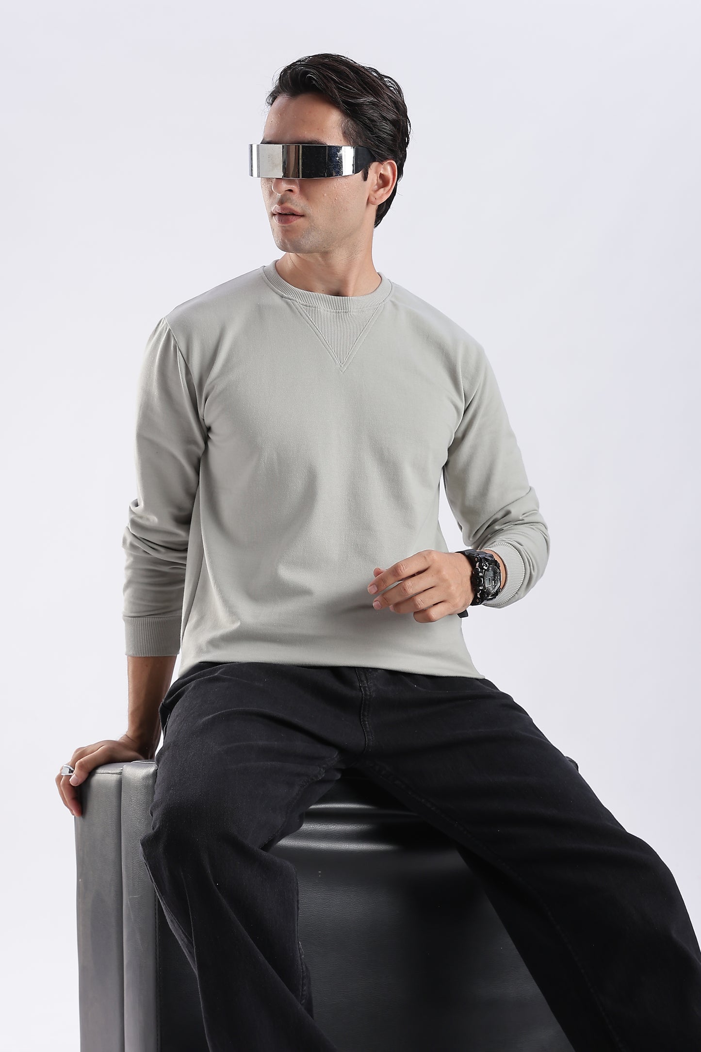 Frost Grey Crewneck Sweatshirt