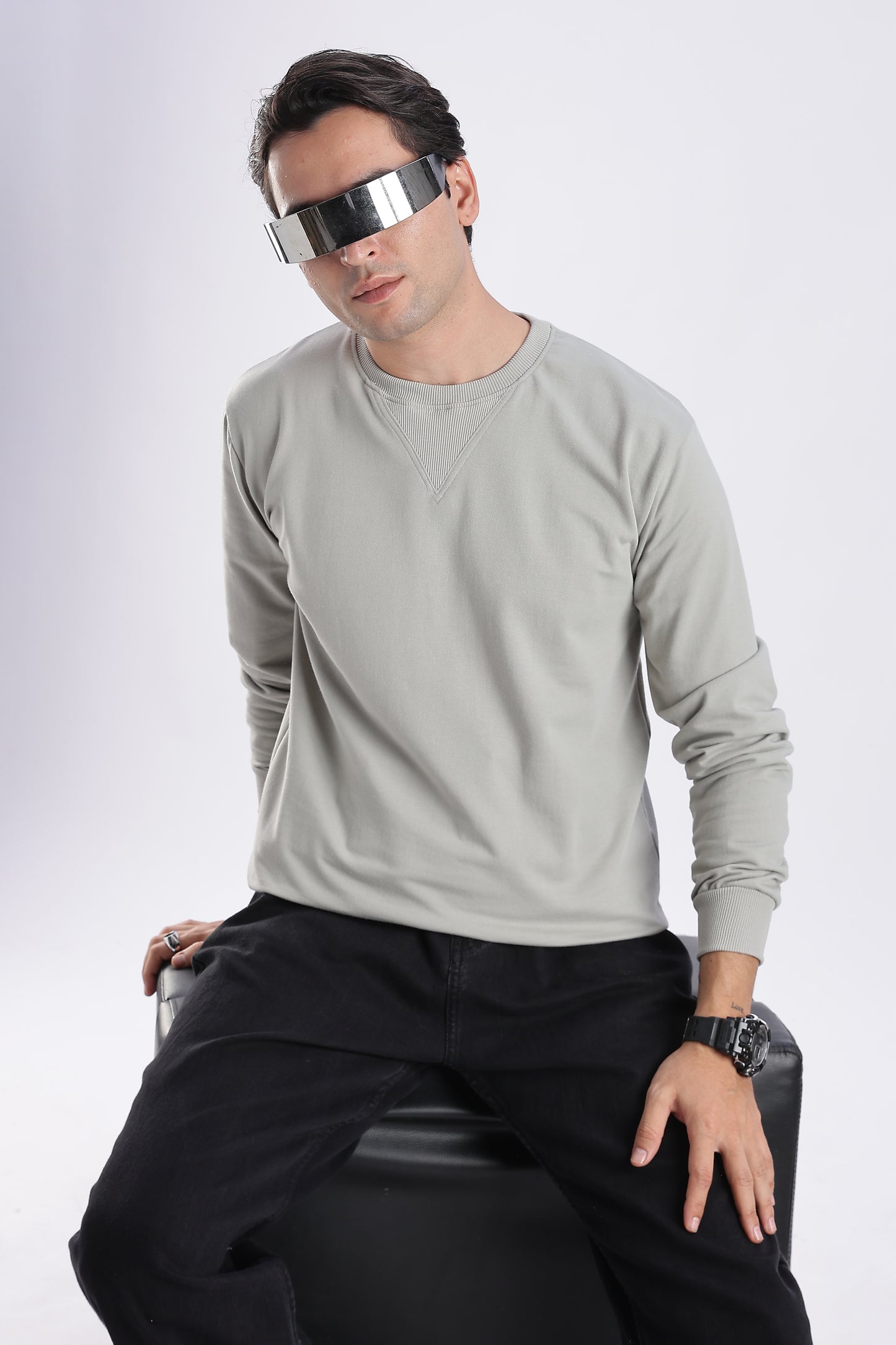 Frost Grey Crewneck Sweatshirt