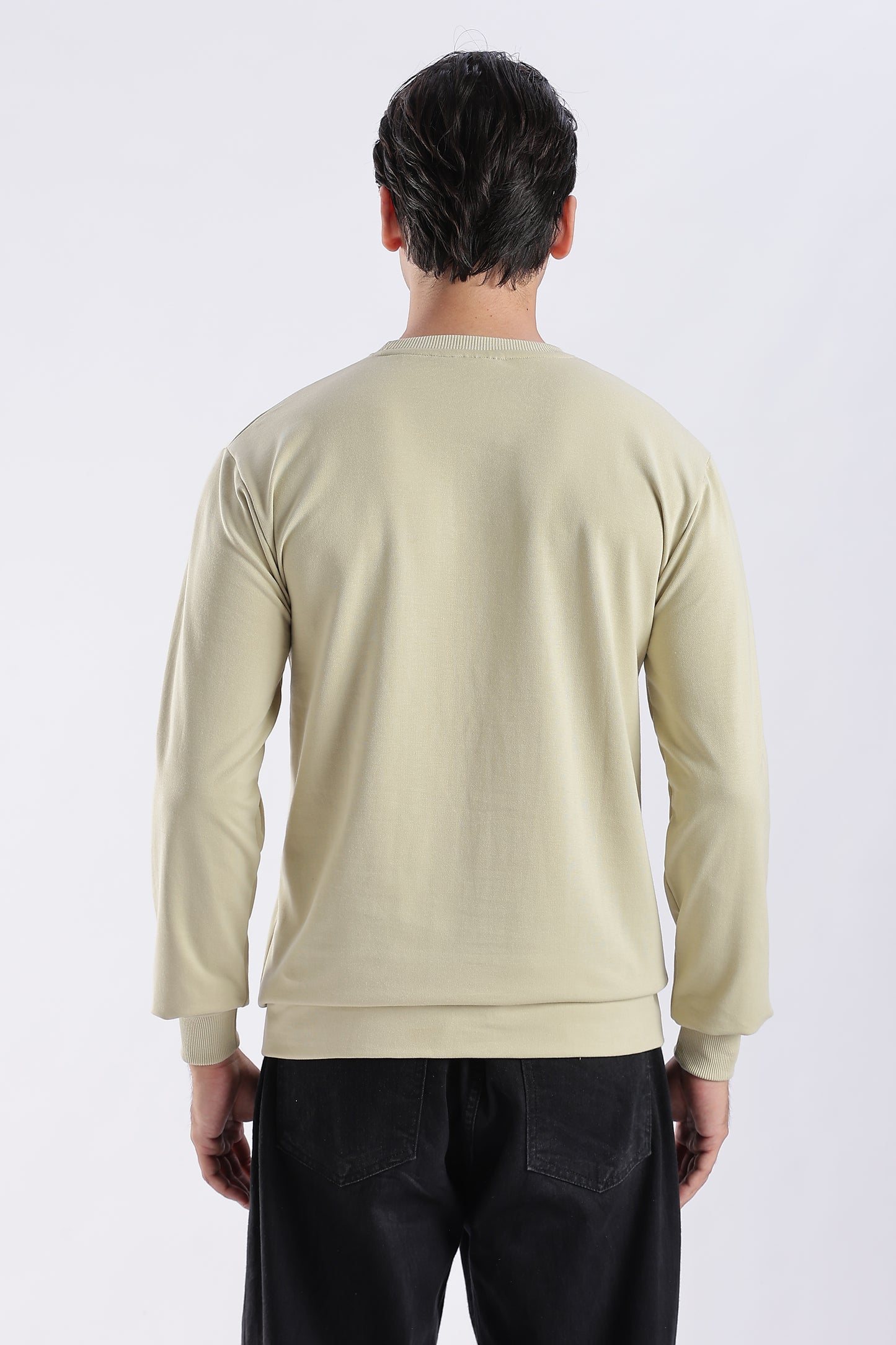 Classic Beige Crewneck Sweatshirt