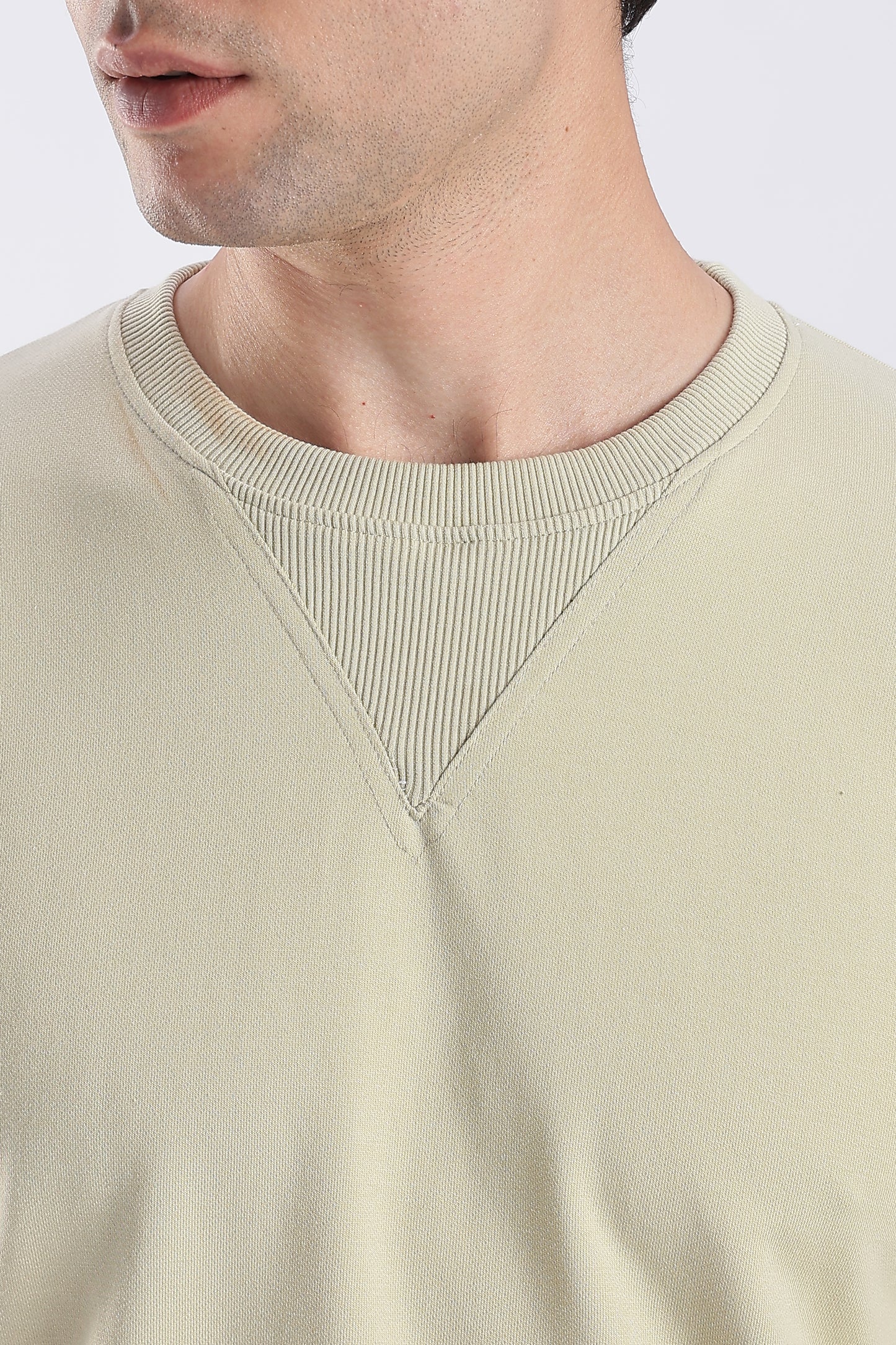 Classic Beige Crewneck Sweatshirt