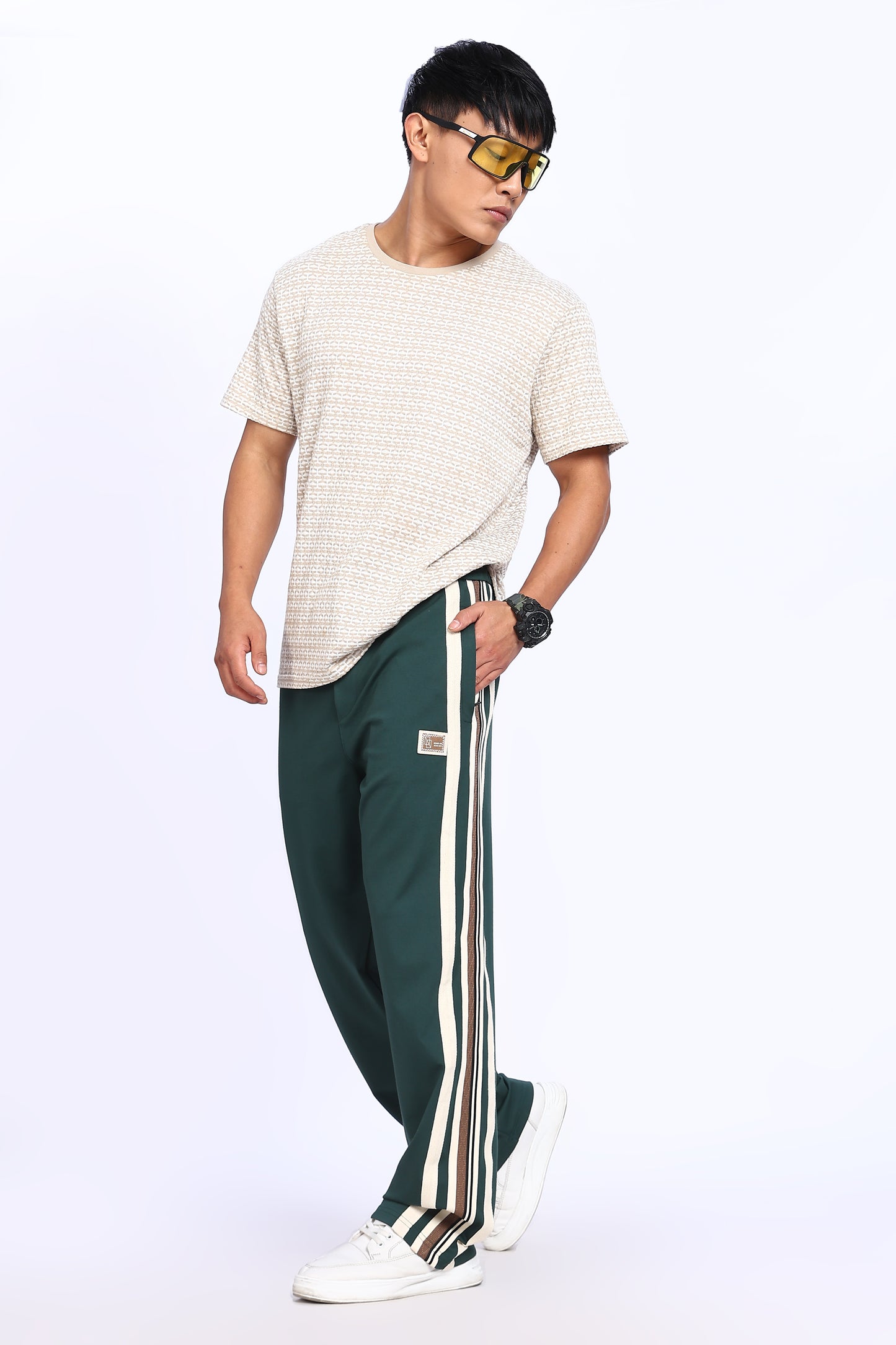 Forest Racer Stripe Track Pants
