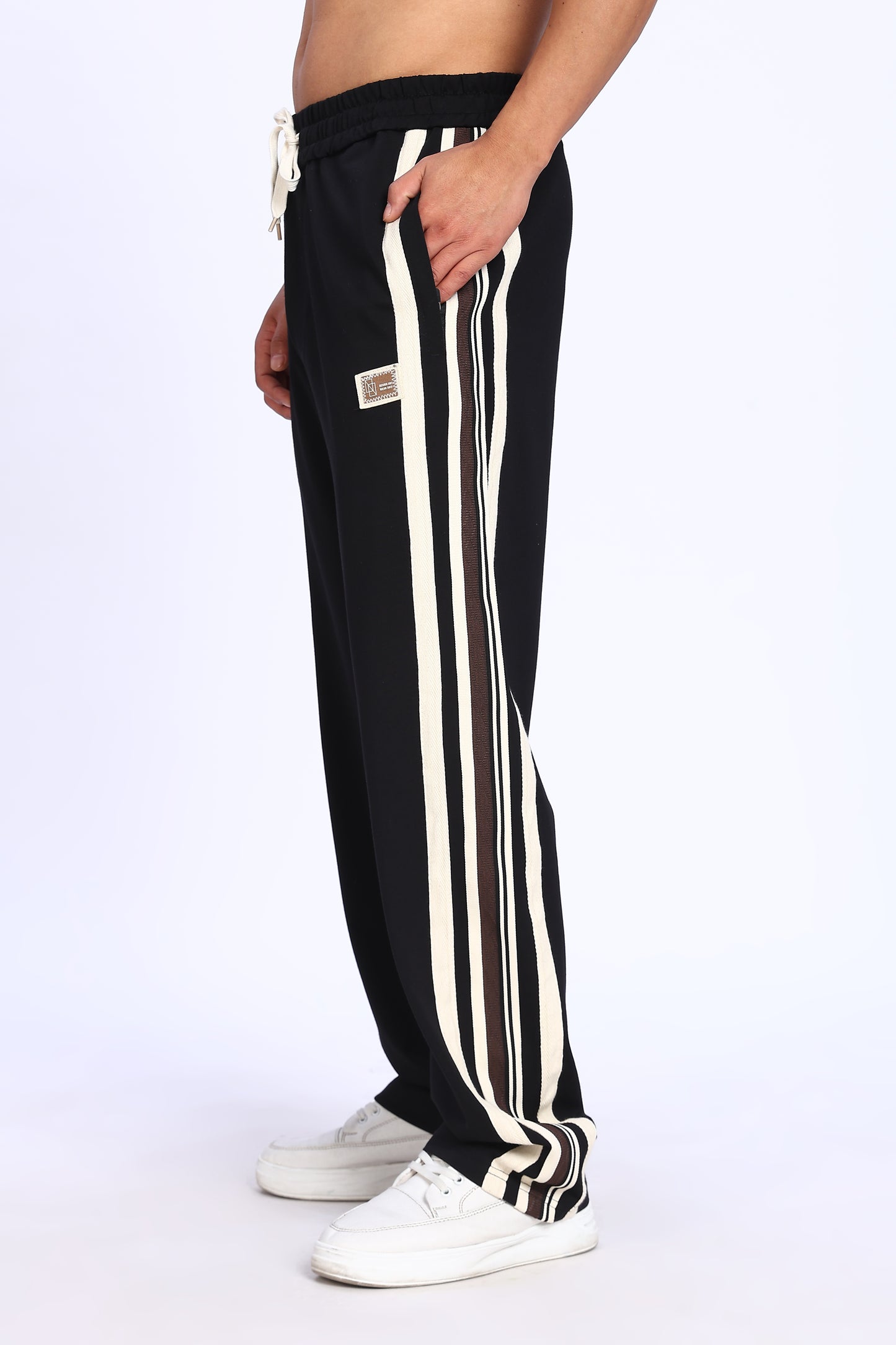 Retro Racer Stripe Track Pants