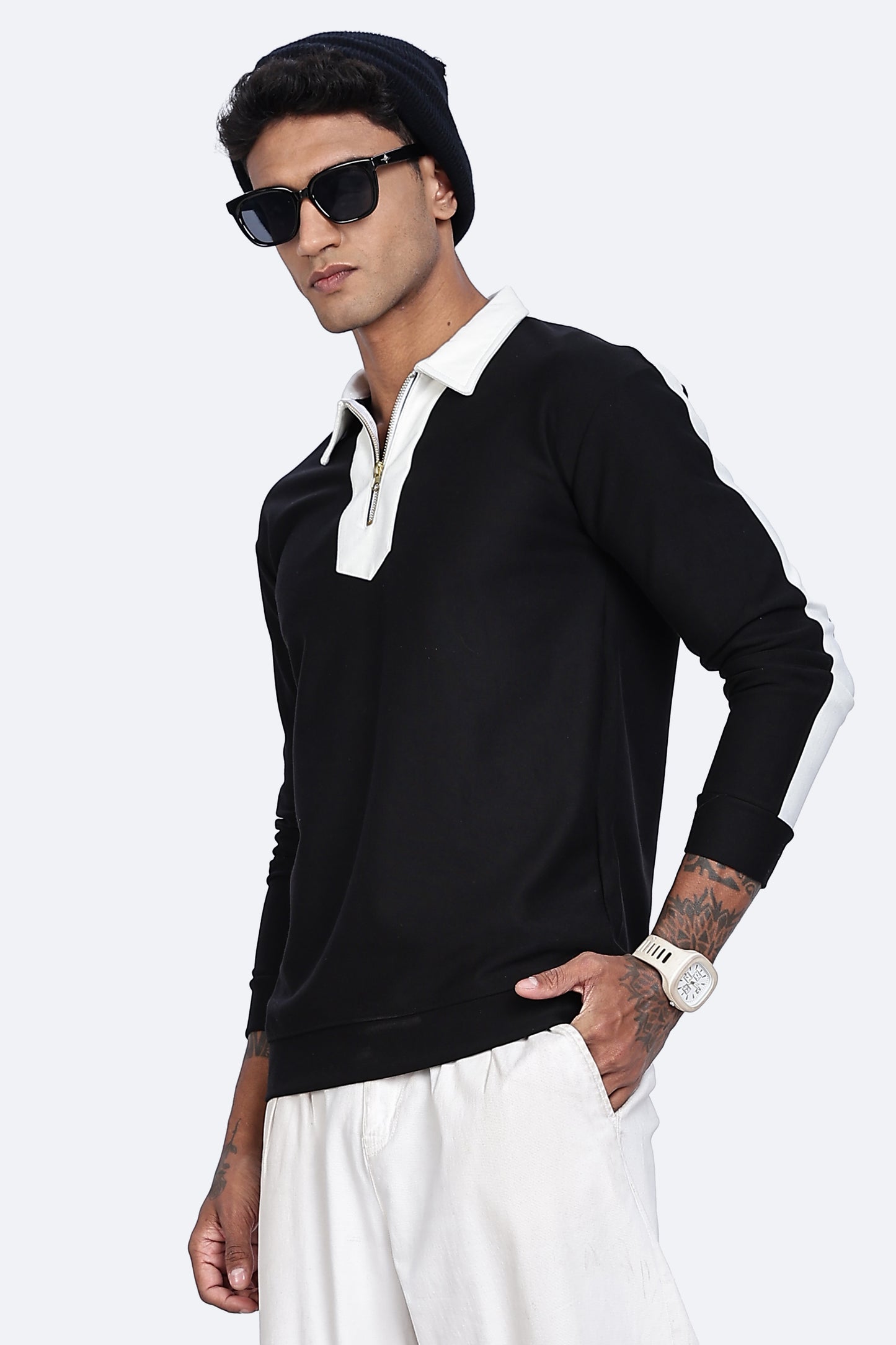Midnight Fade Zip Top