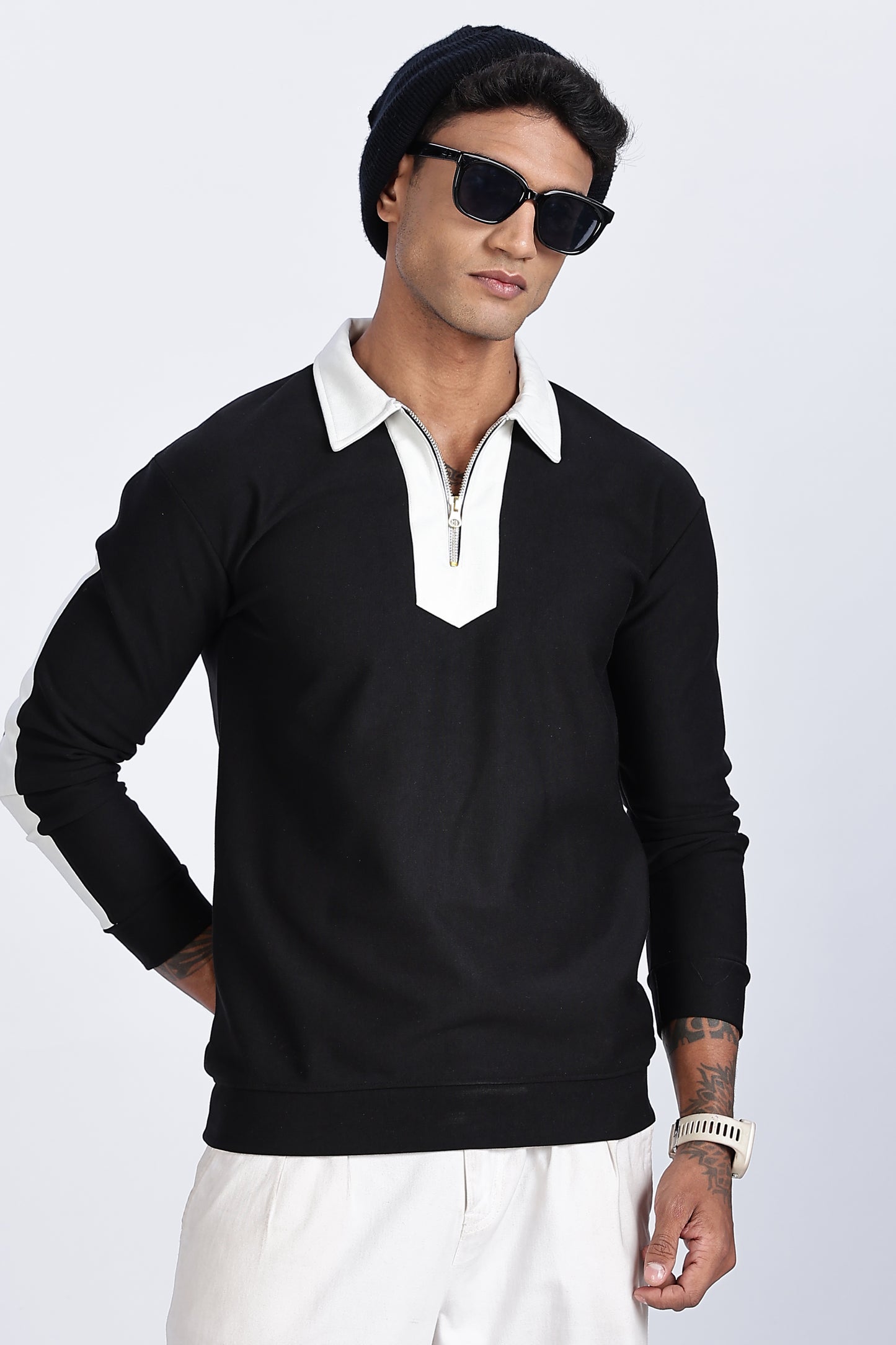 Midnight Fade Zip Top