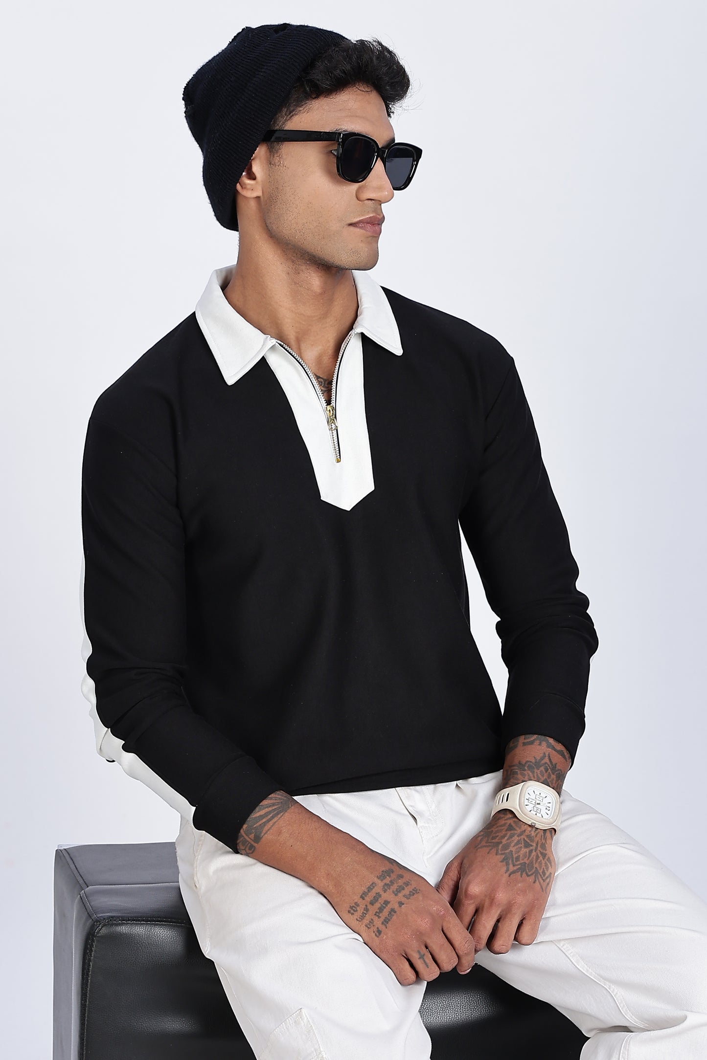 Midnight Fade Zip Top