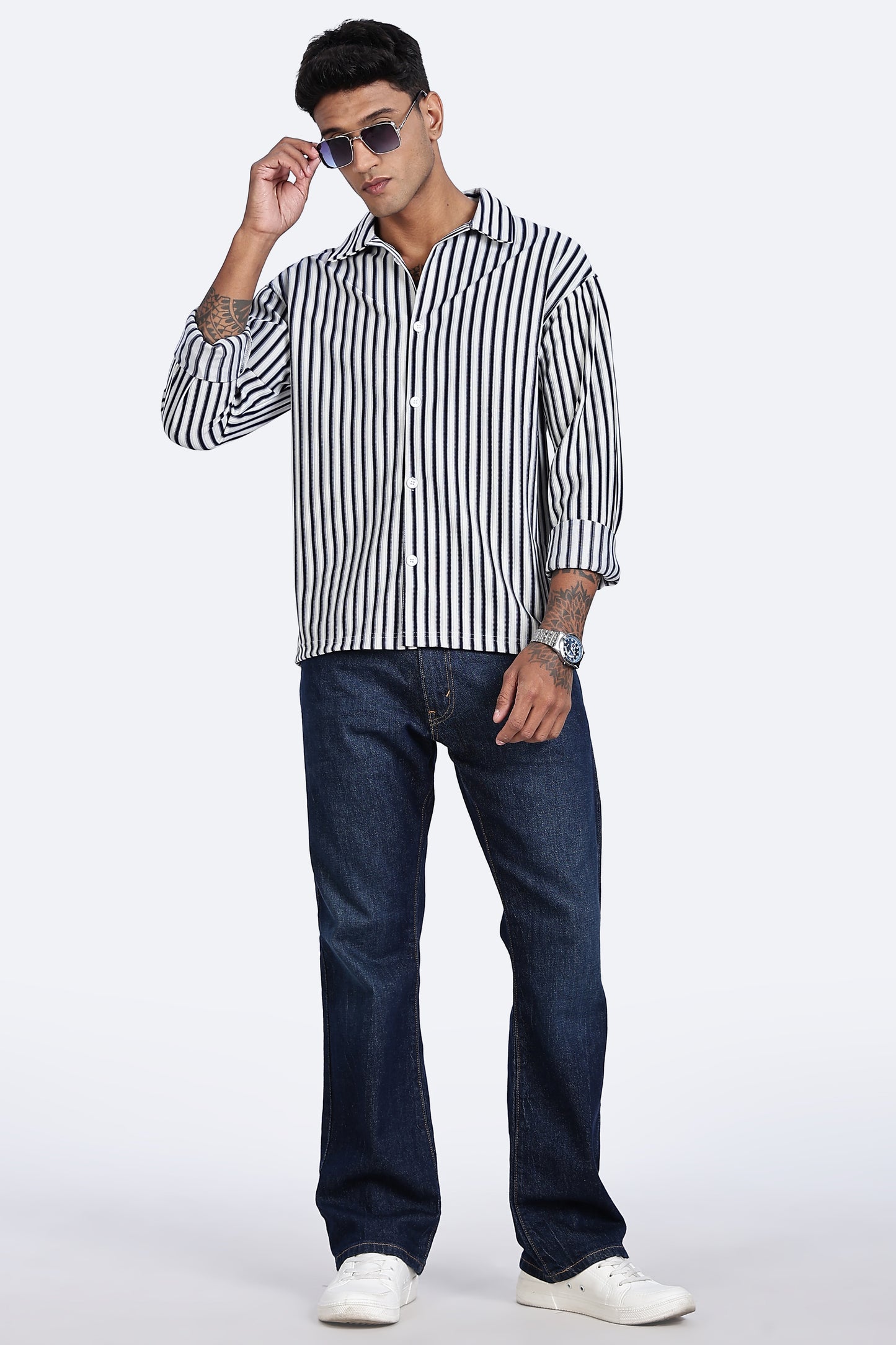 Mono Vibe Stripe Shirt