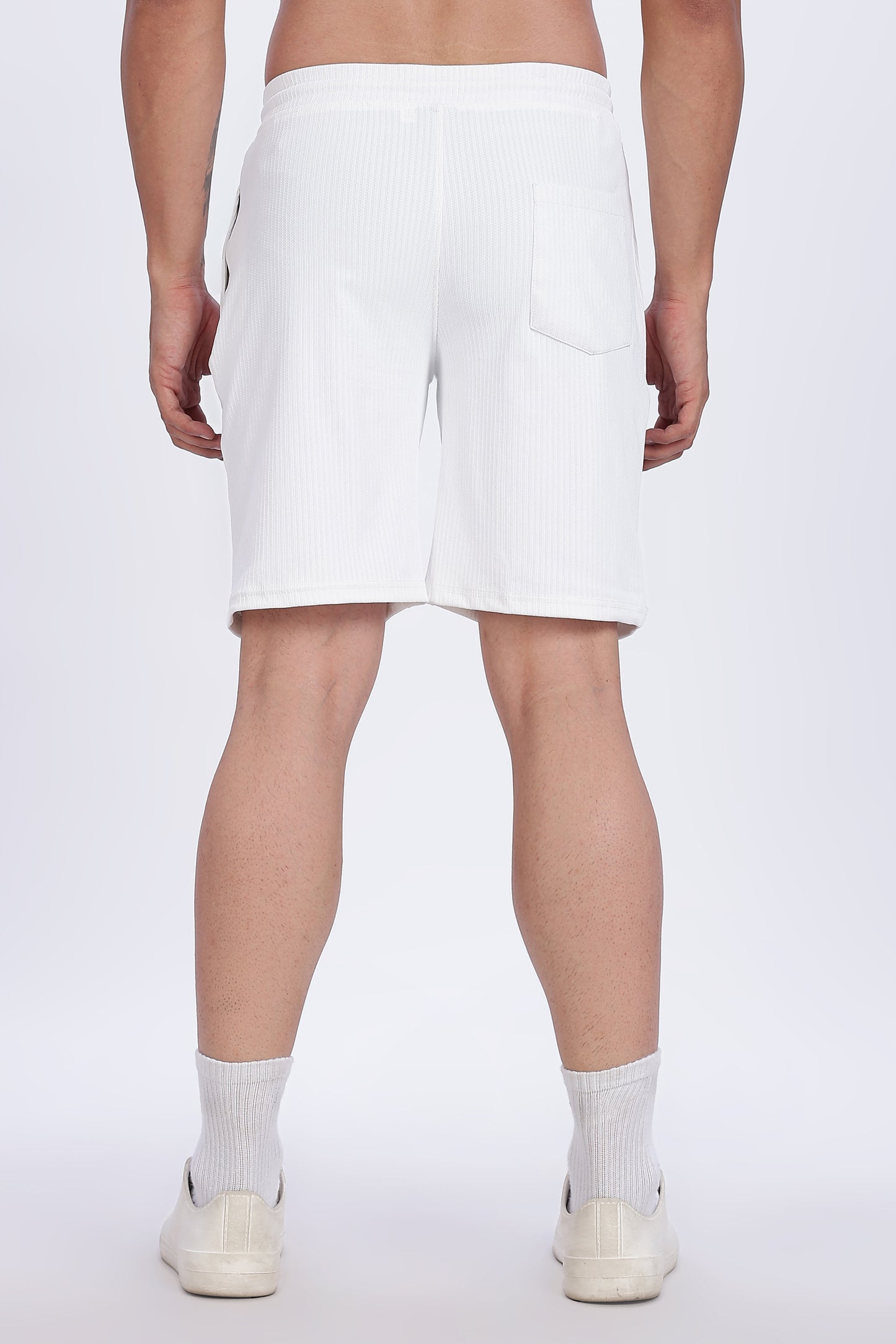 Essential White Zip Polo & Shorts Co-Ord Set