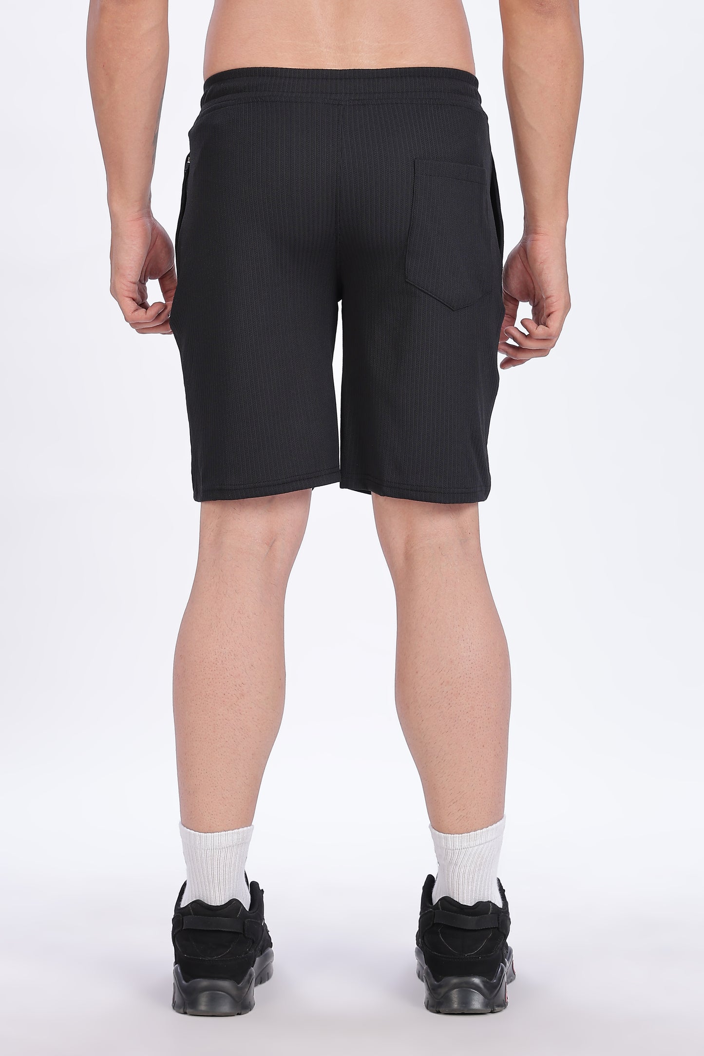 Monochrome Luxe Zip Polo Set