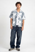 Grey Abstract Print Shirt