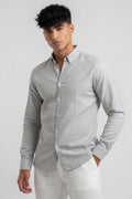 Silver Cloud Textured Slim-Fit Shirt