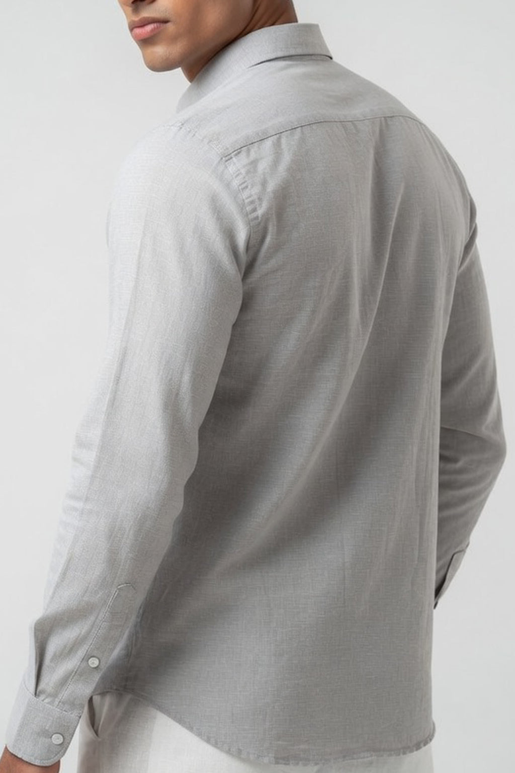 Silver Cloud Textured Slim-Fit Shirt