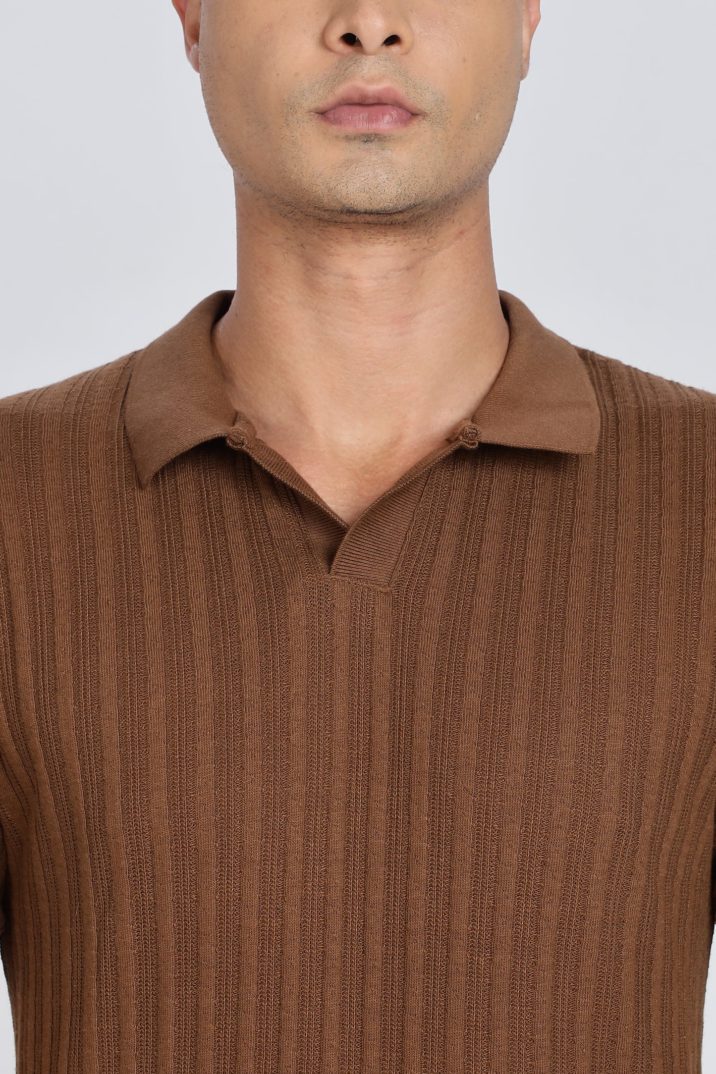 Regular Fit Men’s Brown Polo T-Shirt