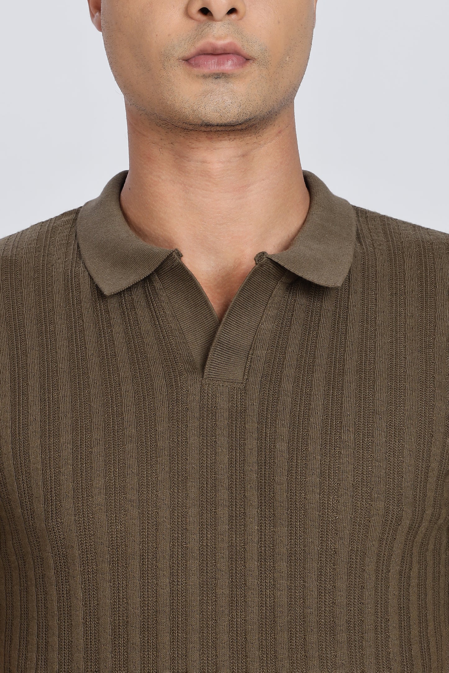 Regular Fit Men’s Olive Polo T-Shirt