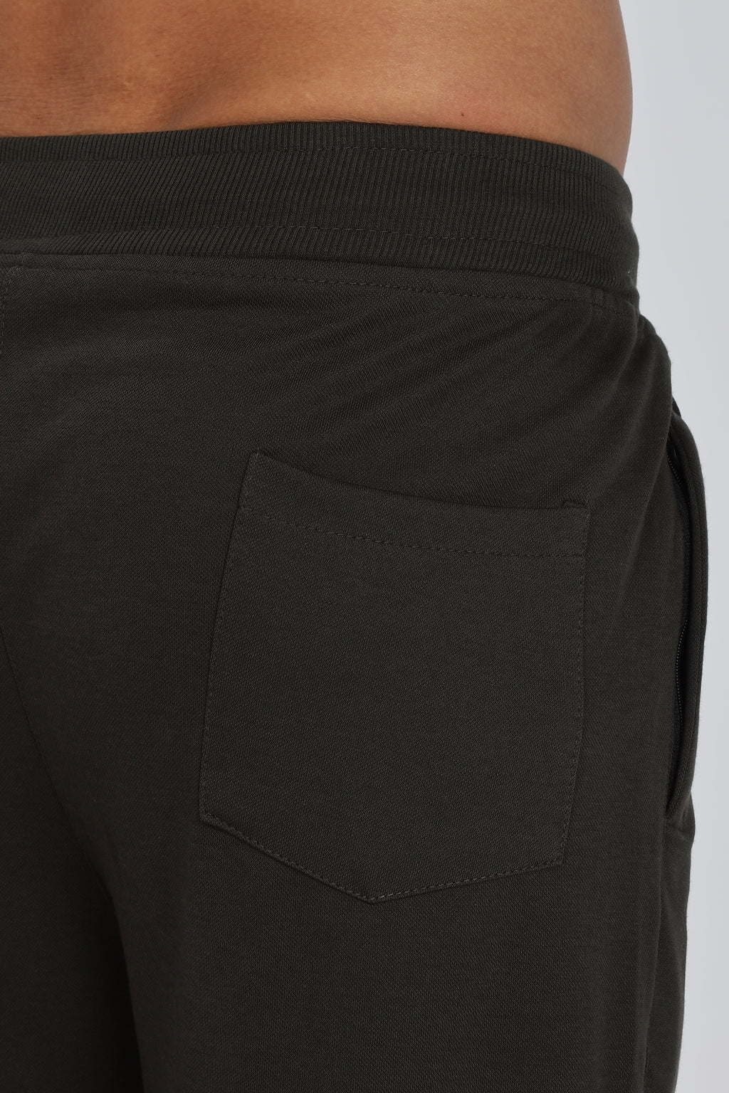 Men Dark Grey Casual Jogger with Drawstring Waist & Side Pockets