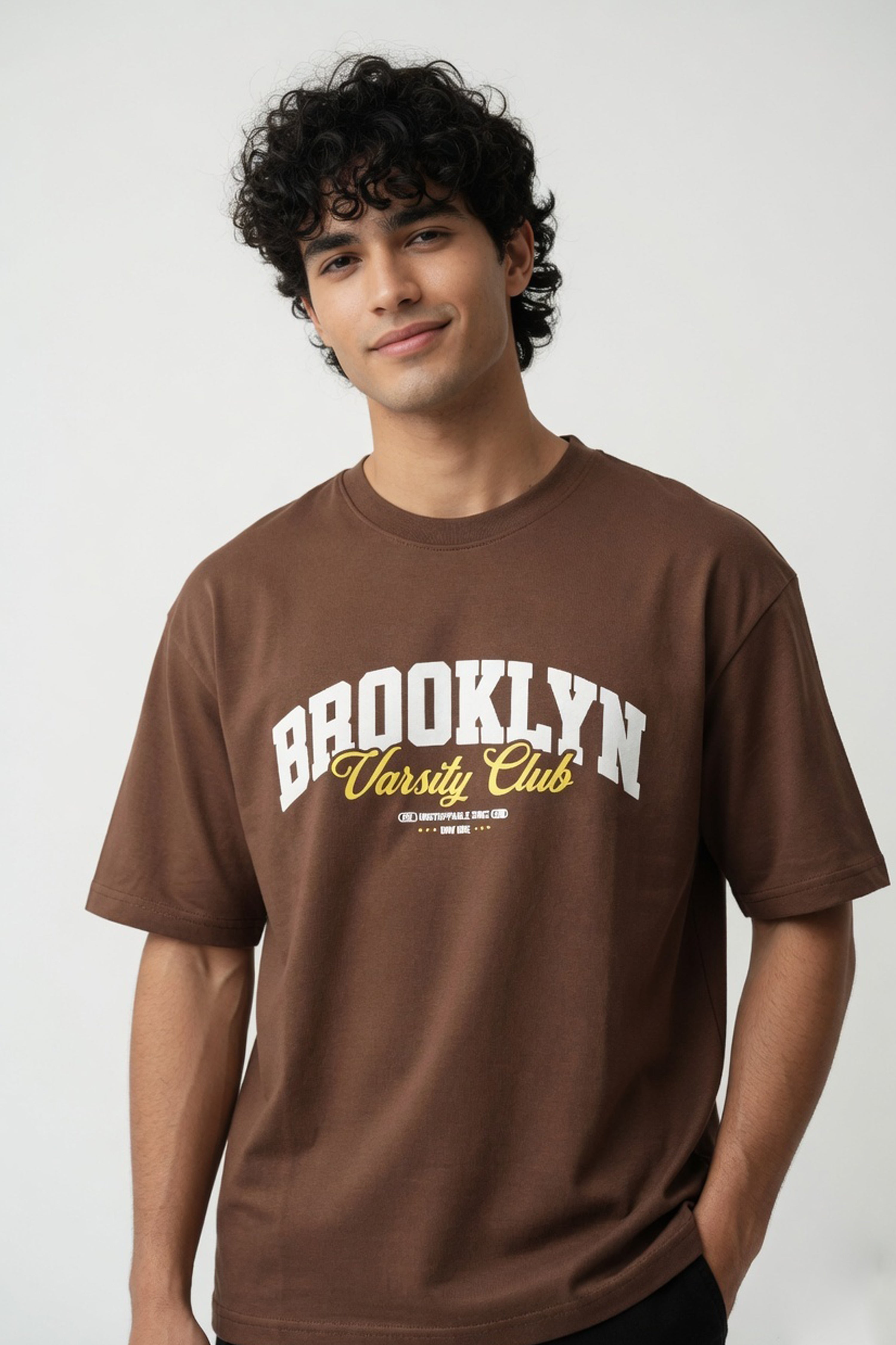 Brooklyn Varsity Tee Brown