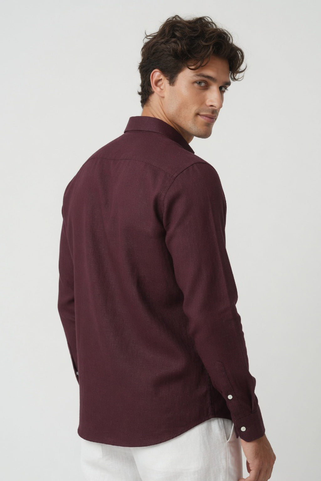 Premium Wine Button-Down