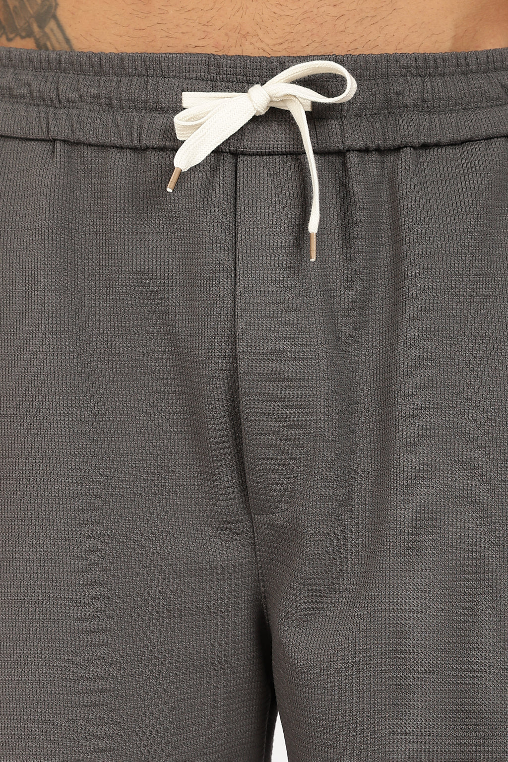 Grey Textured Utility Cargo Trouser