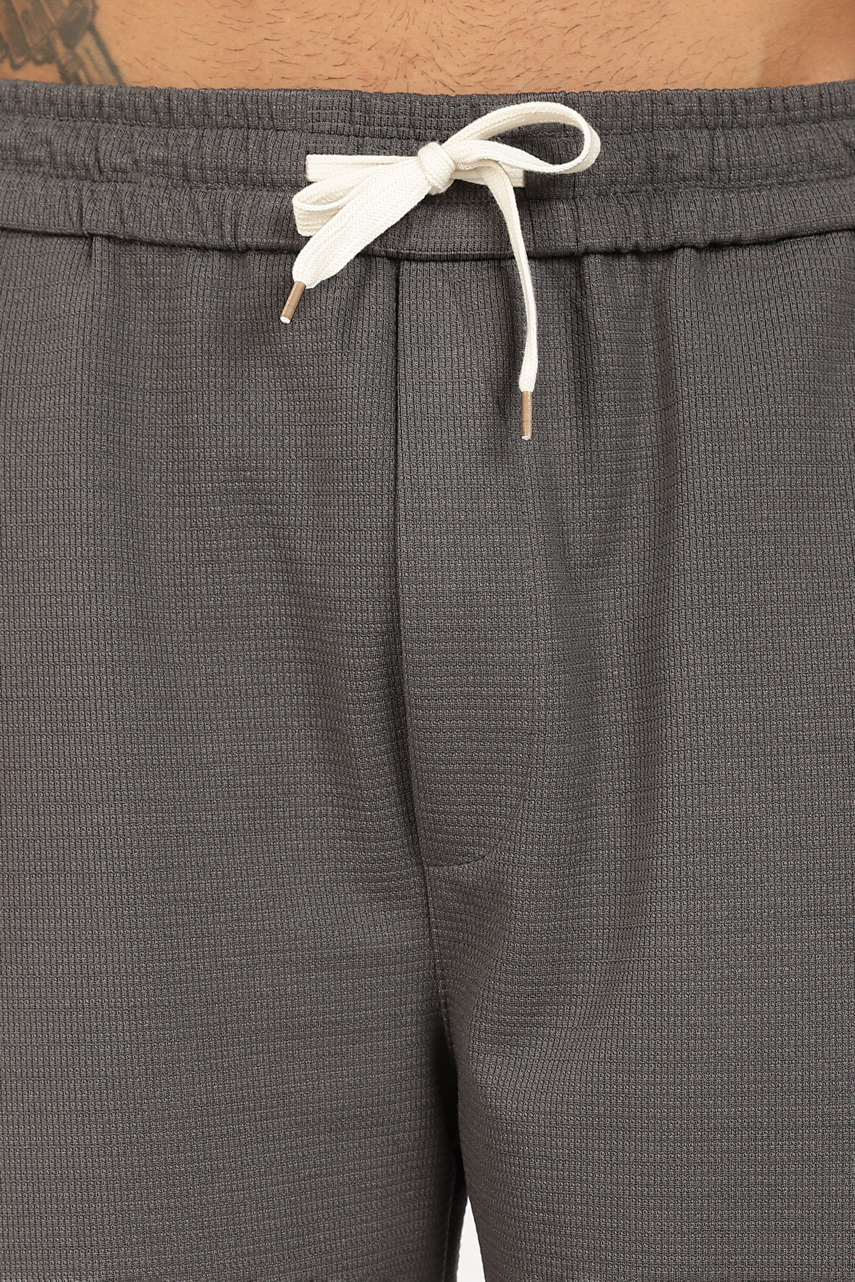 Grey Textured Utility Cargo Trouser