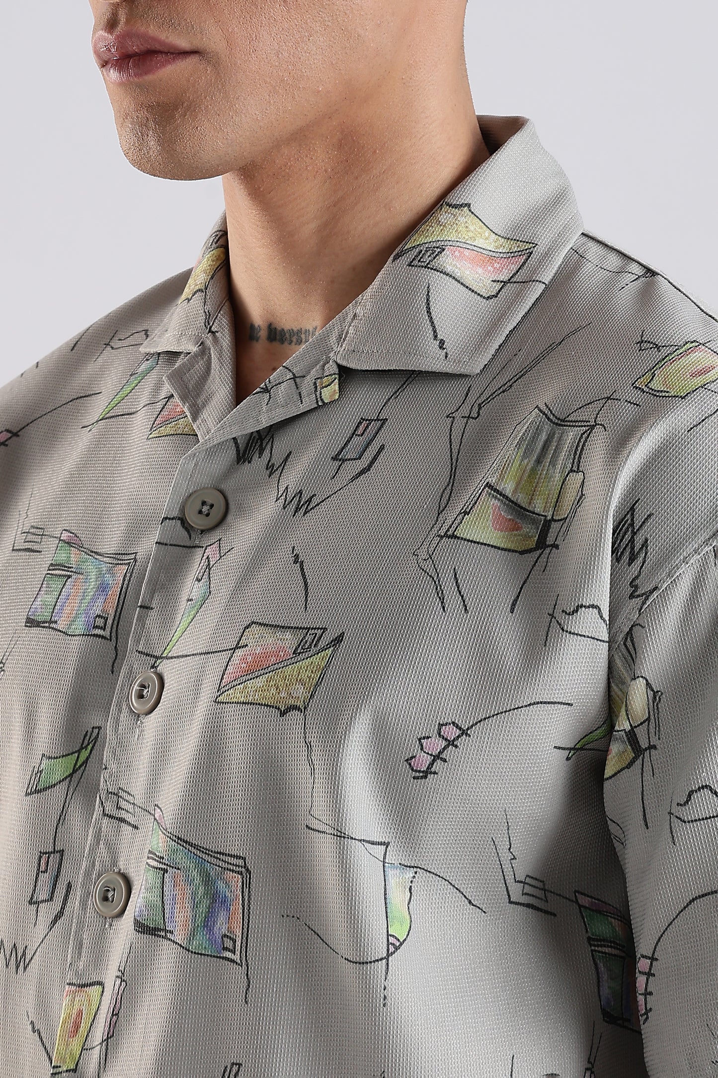 Grey Lagoon Casual Shirt