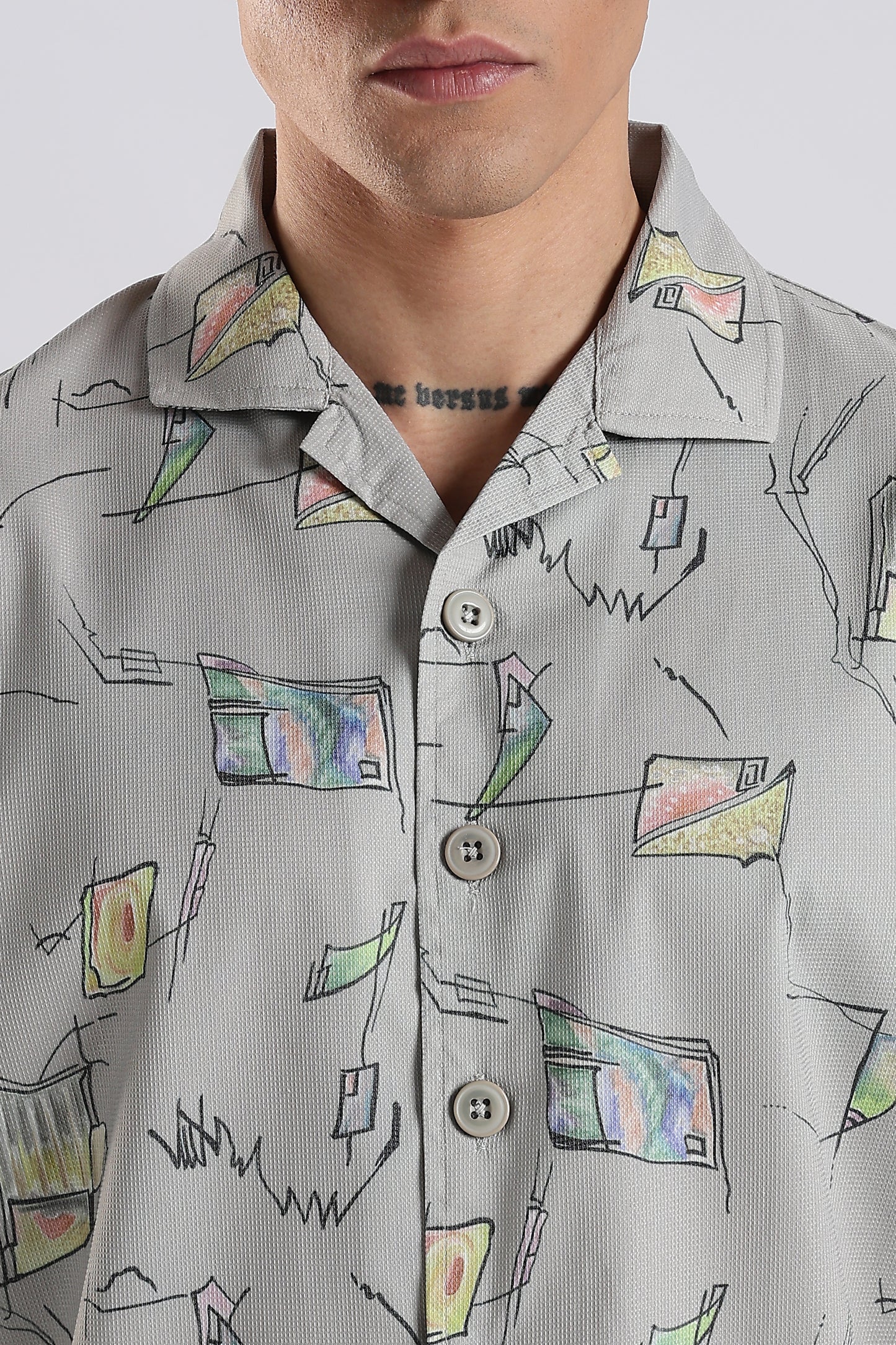 Grey Lagoon Casual Shirt