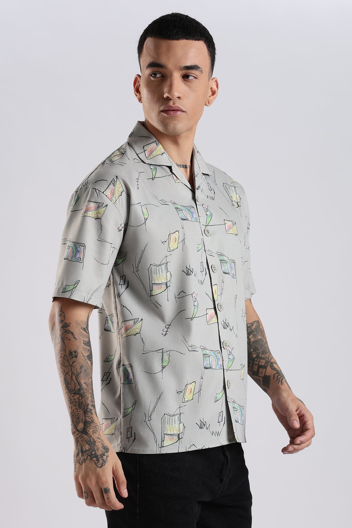 Grey Lagoon Casual Shirt