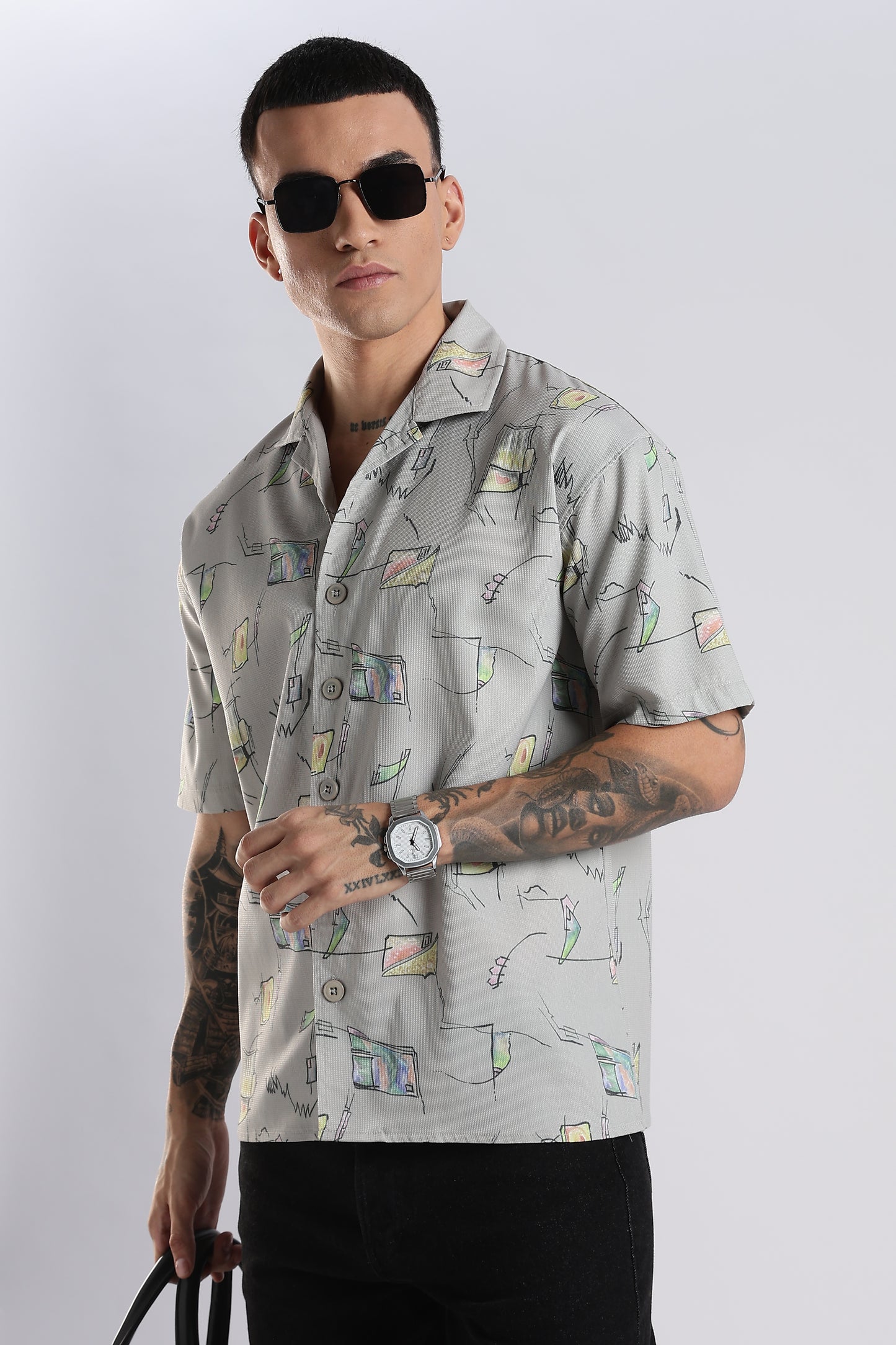Grey Lagoon Casual Shirt