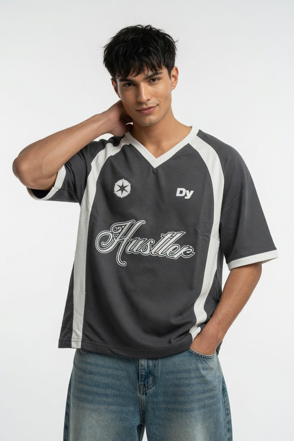 The Hustler Grey Jersey