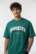 Brooklyn Varsity Tee Teal Green
