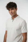 Minimalist Structured Zip-Neck Polo