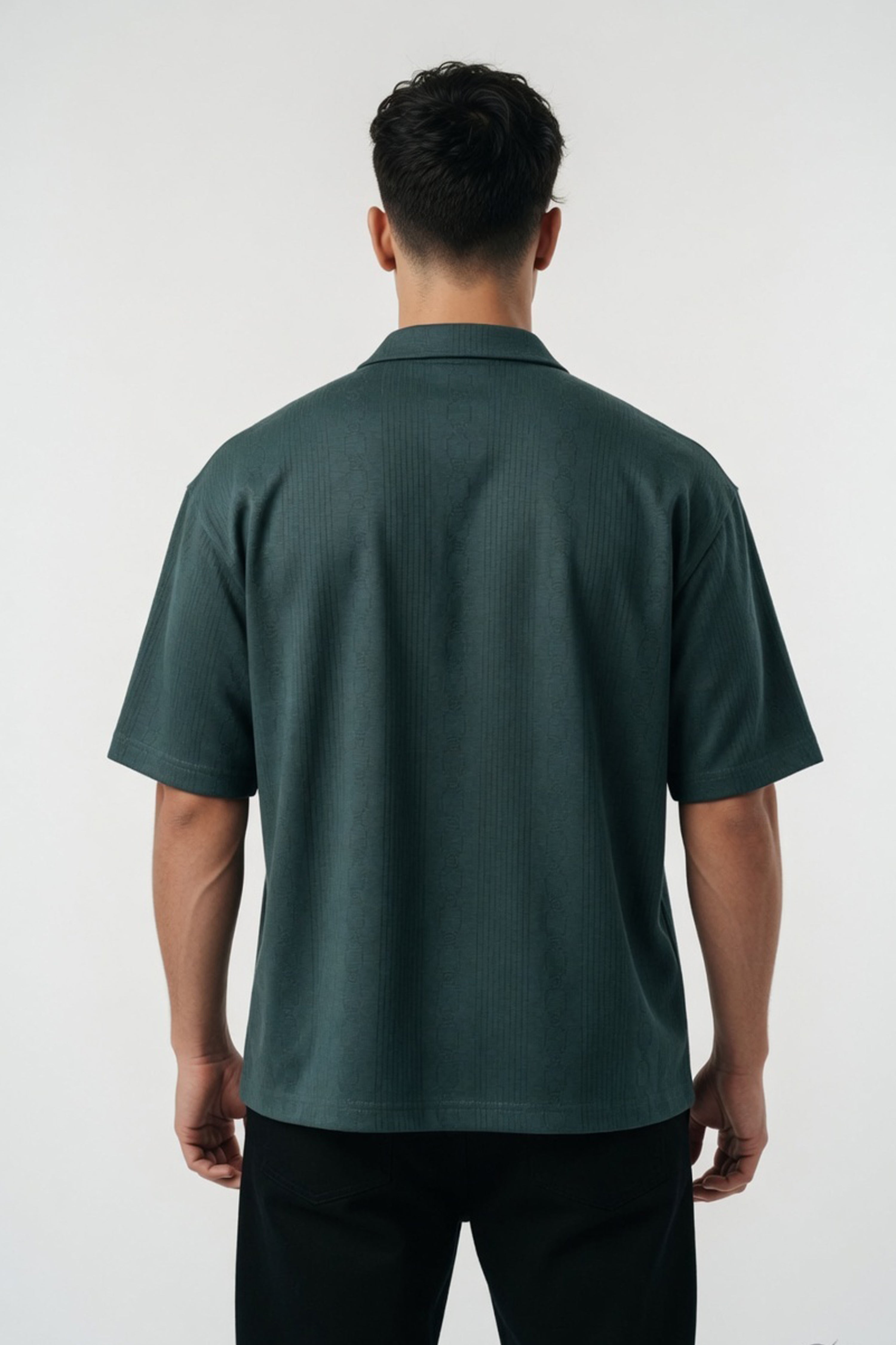 Pine Ribbed Cuban Shirt