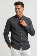 Premium Slate Button-Down