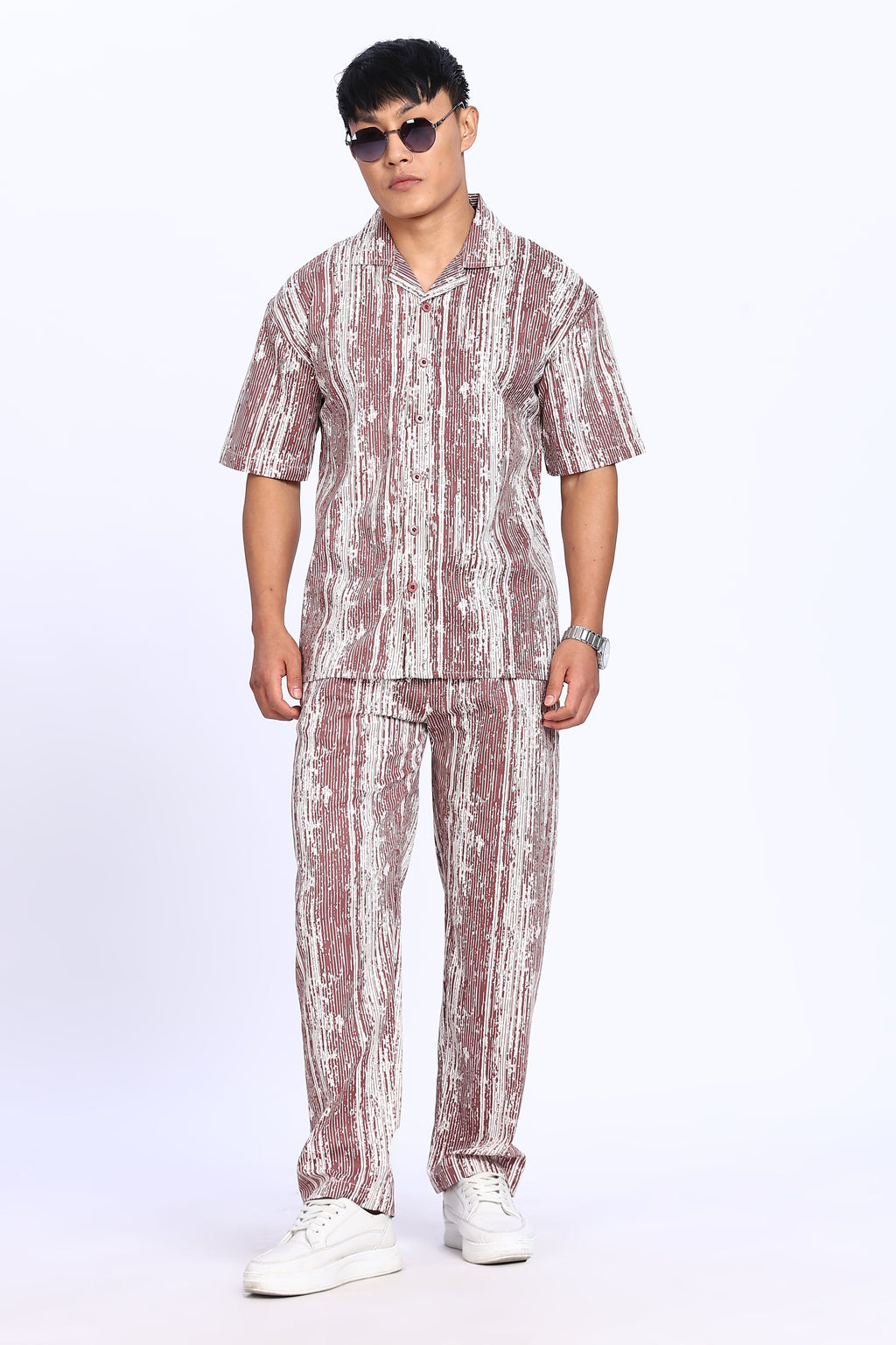 Urban Pulse Maroon Co-ord Set