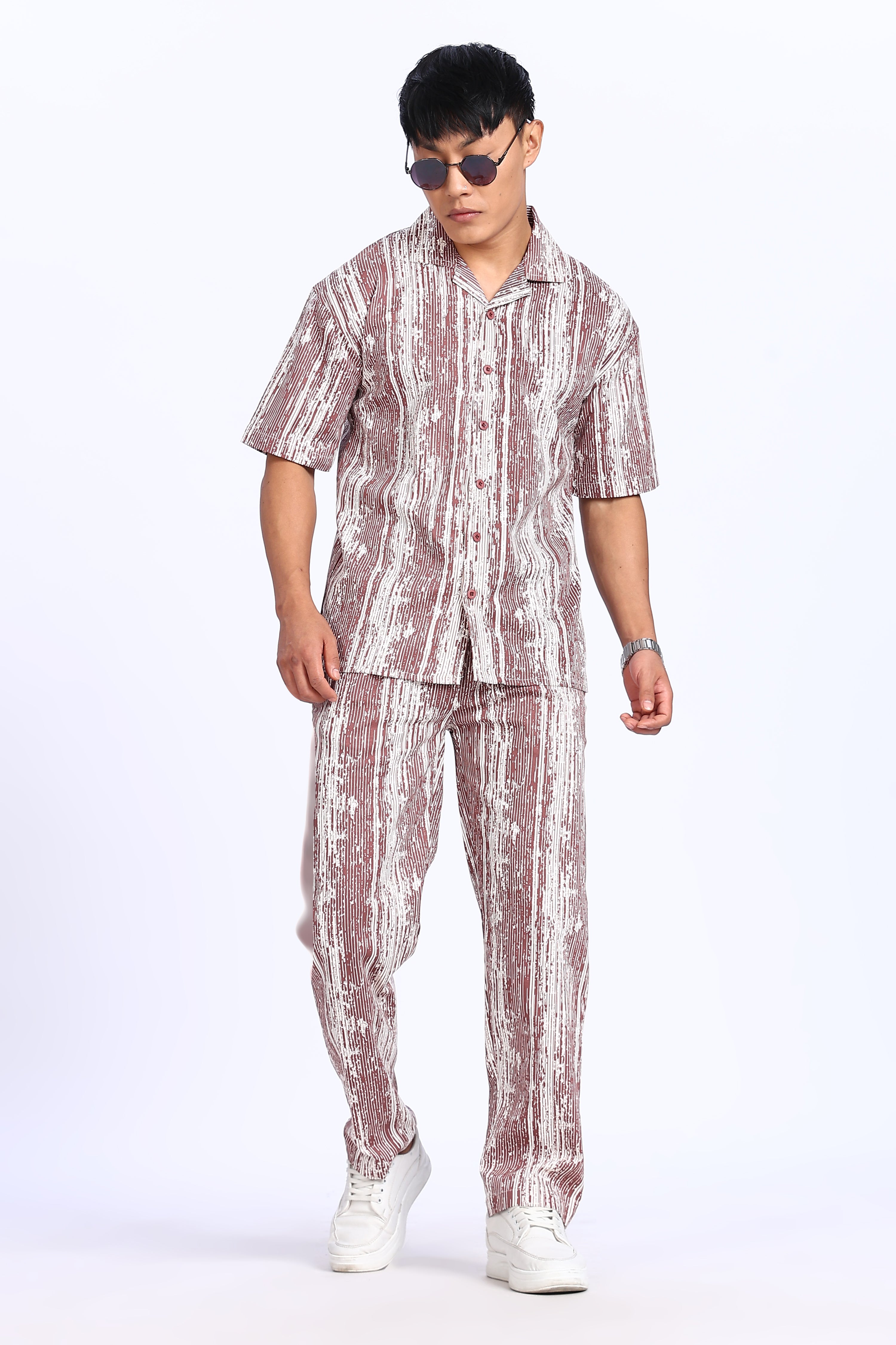 Urban Pulse Maroon Co-ord Set