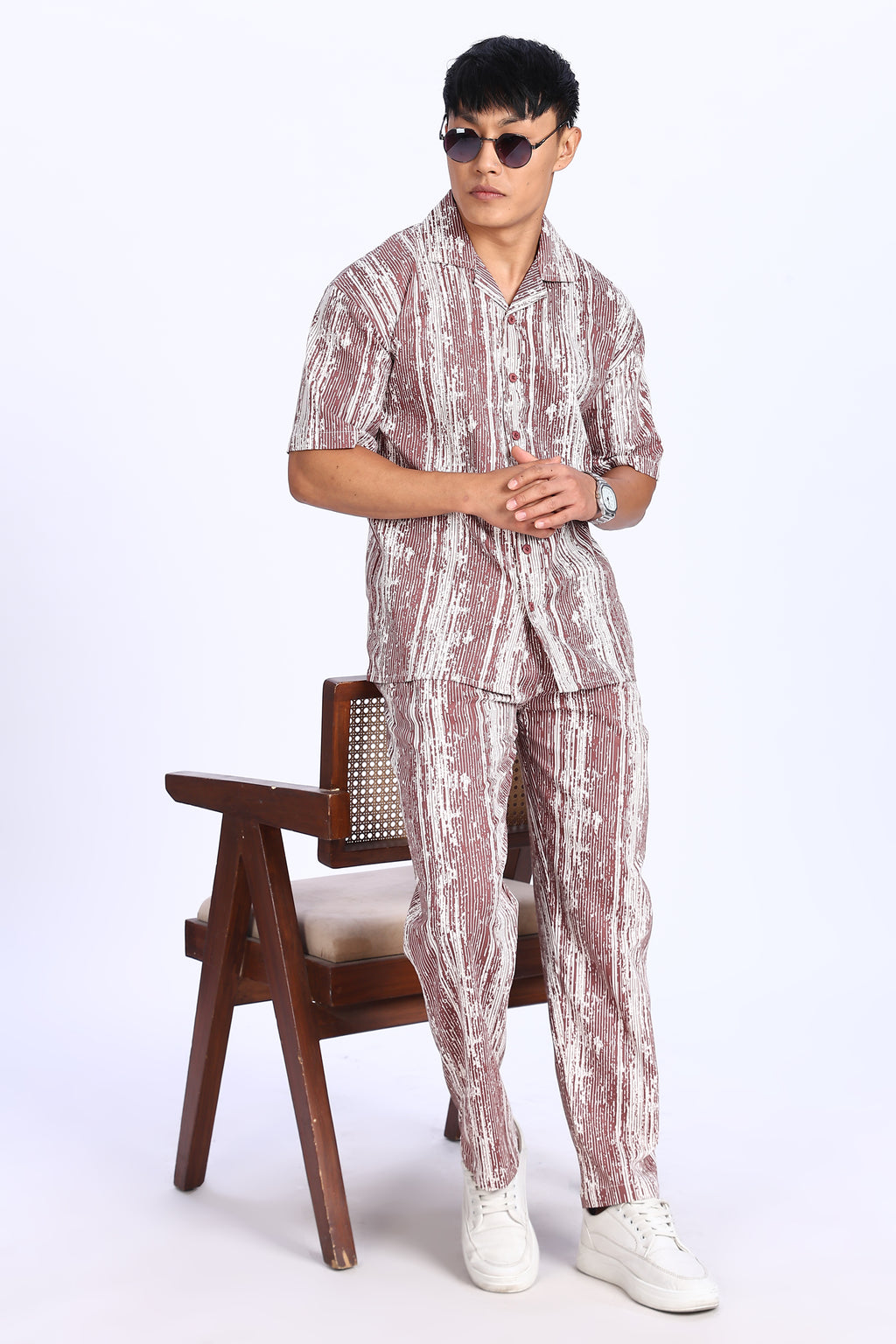 Urban Pulse Maroon Co-ord Set