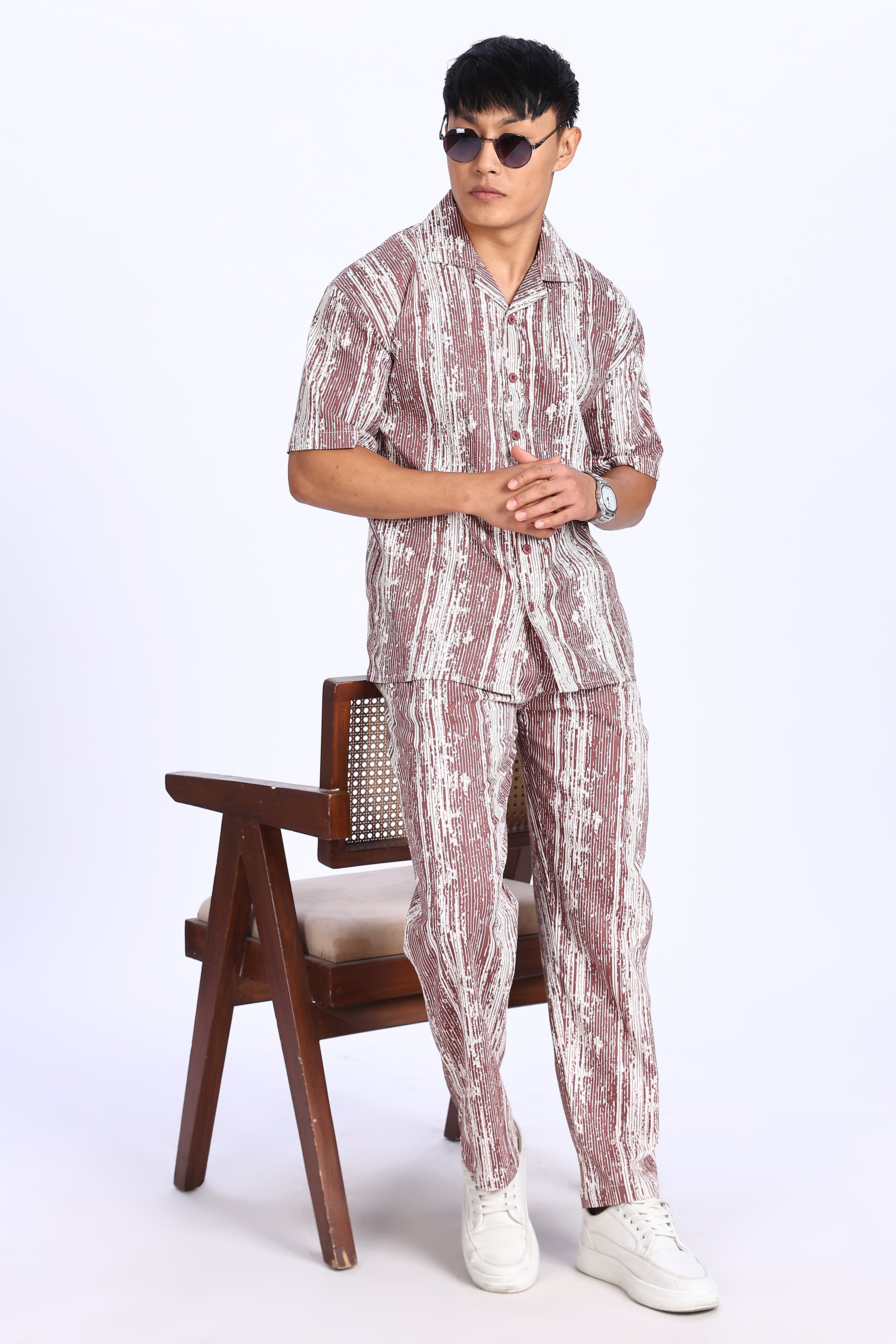 Urban Pulse Maroon Co-ord Set