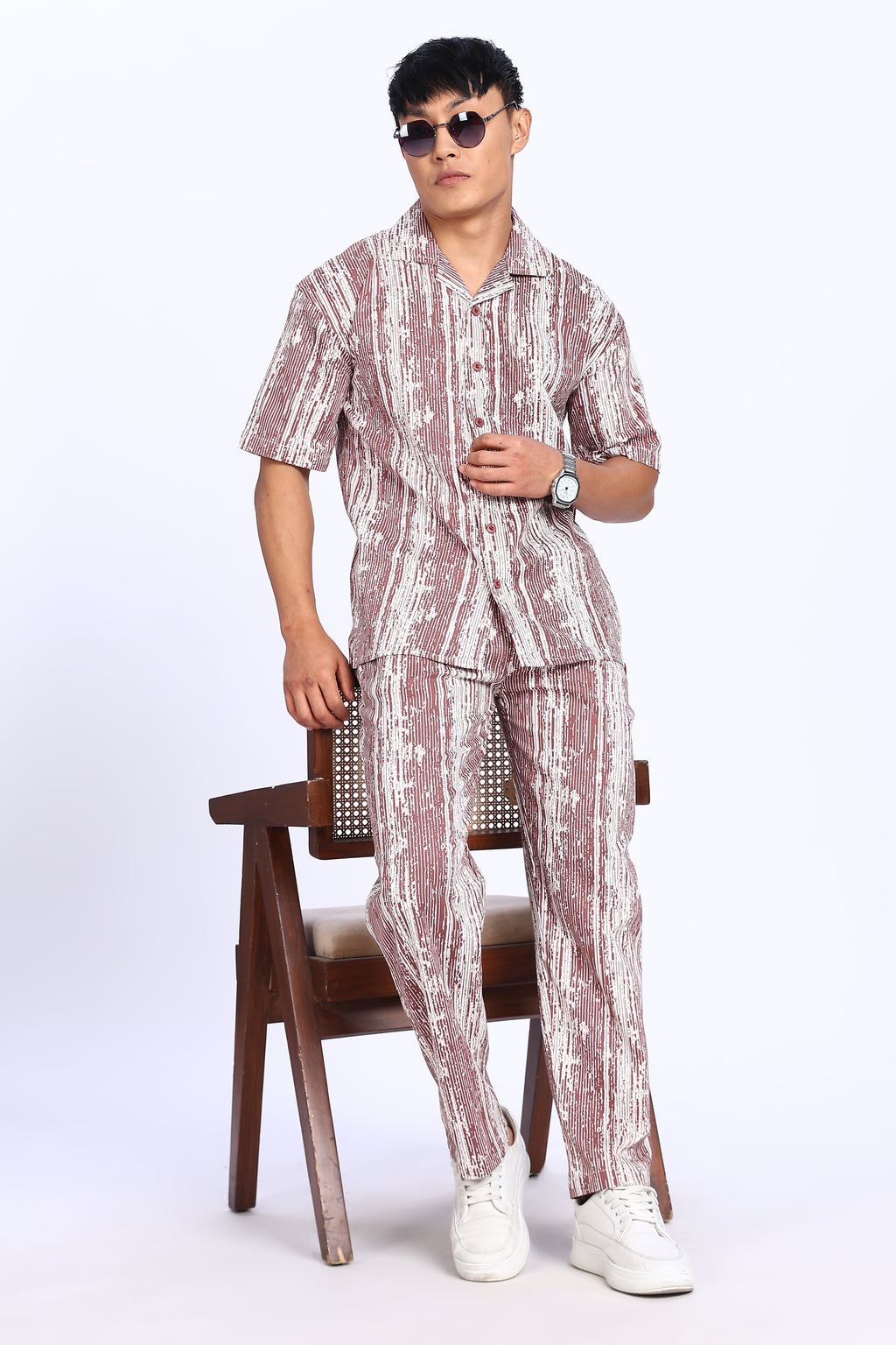 Urban Pulse Maroon Co-ord Set