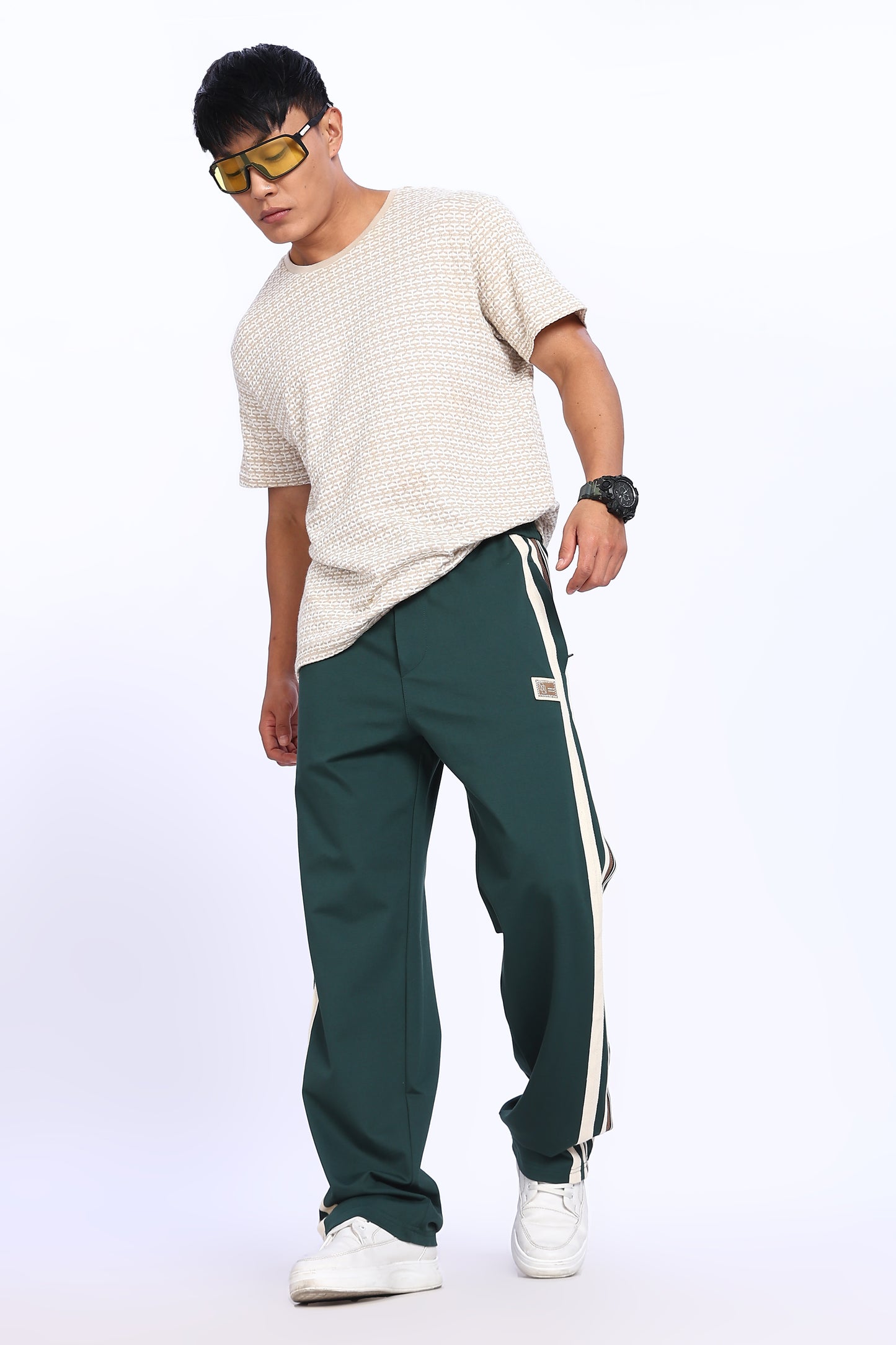 Forest Racer Stripe Track Pants