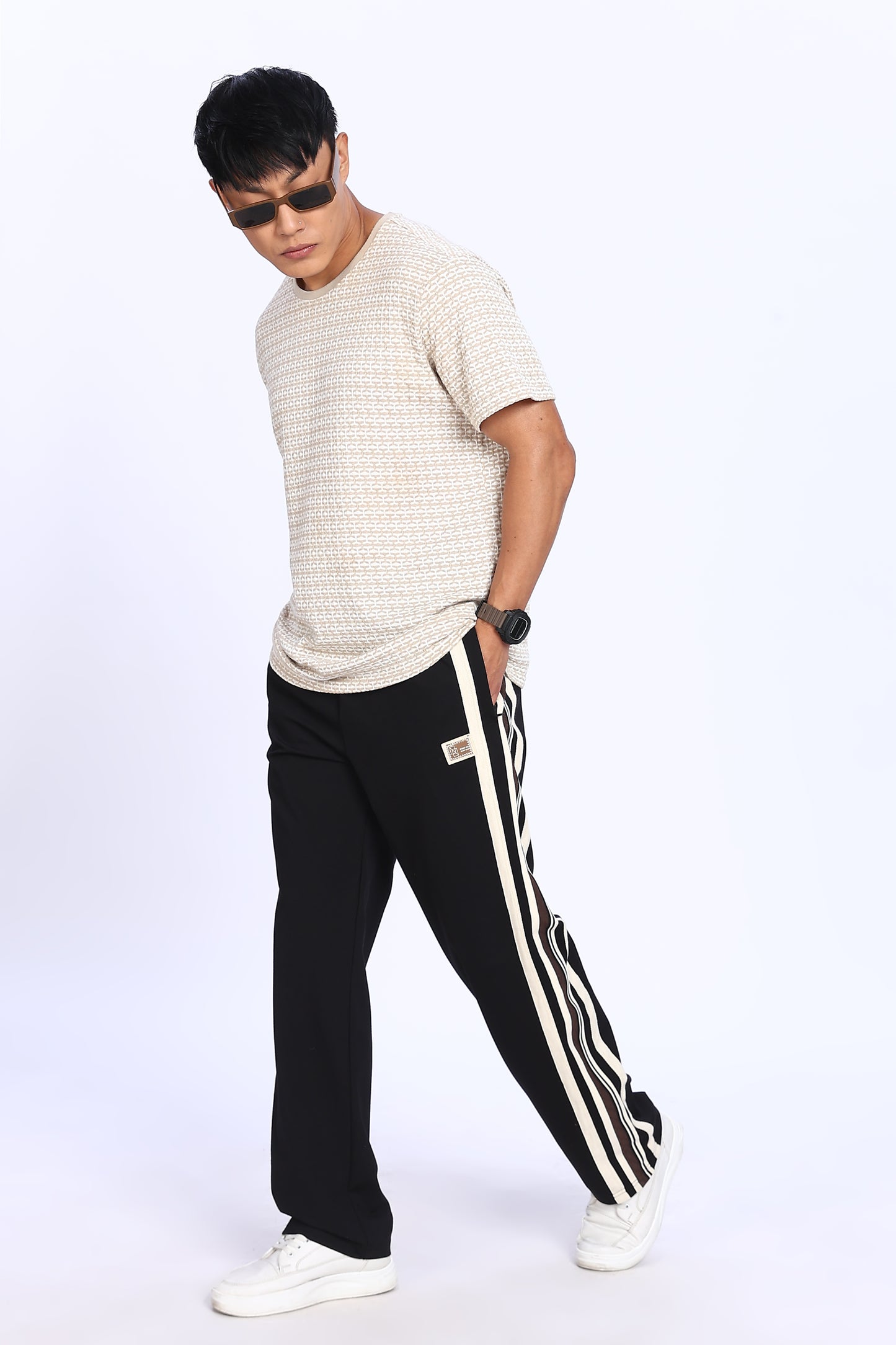 Retro Racer Stripe Track Pants