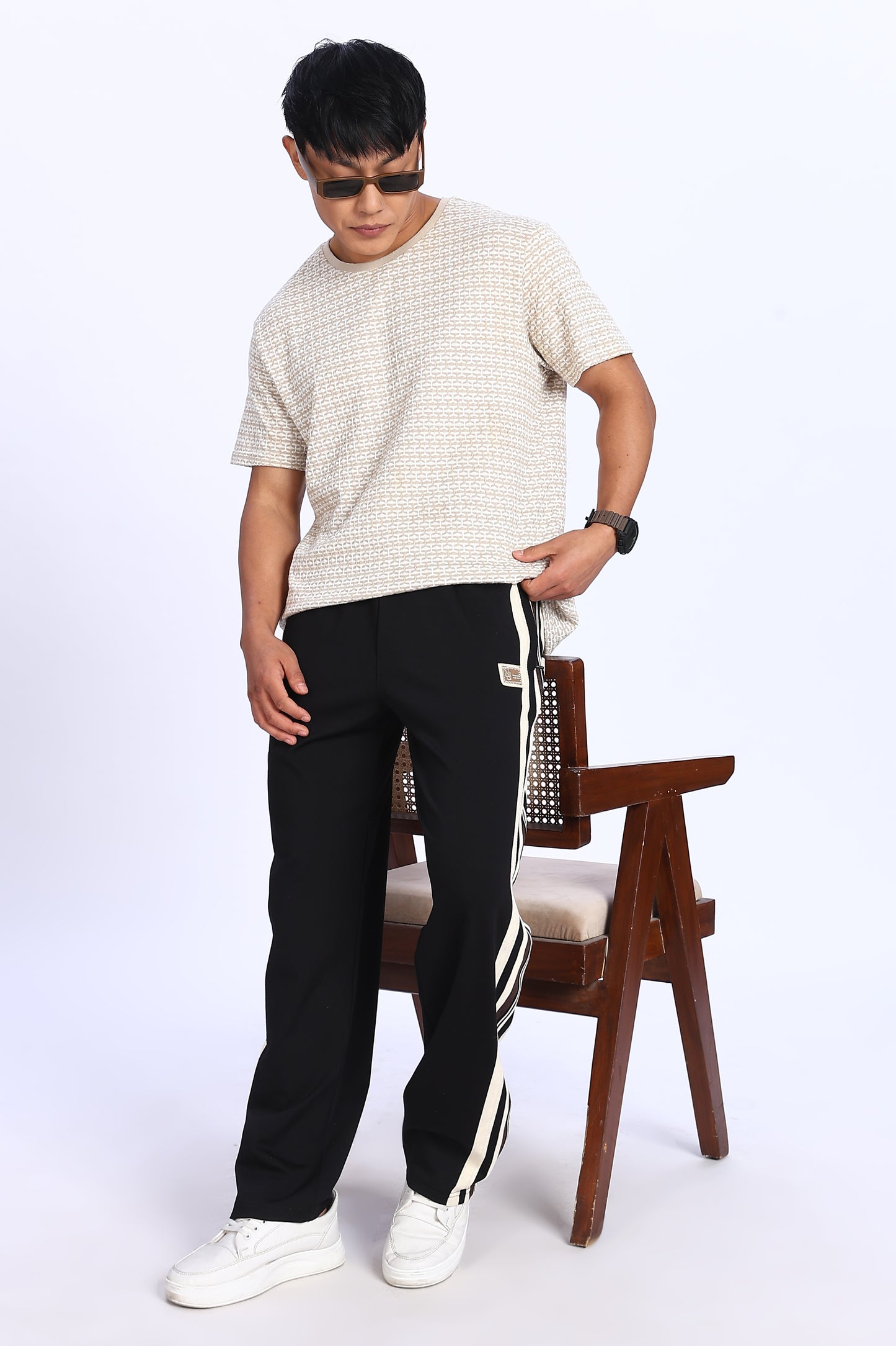 Retro Racer Stripe Track Pants