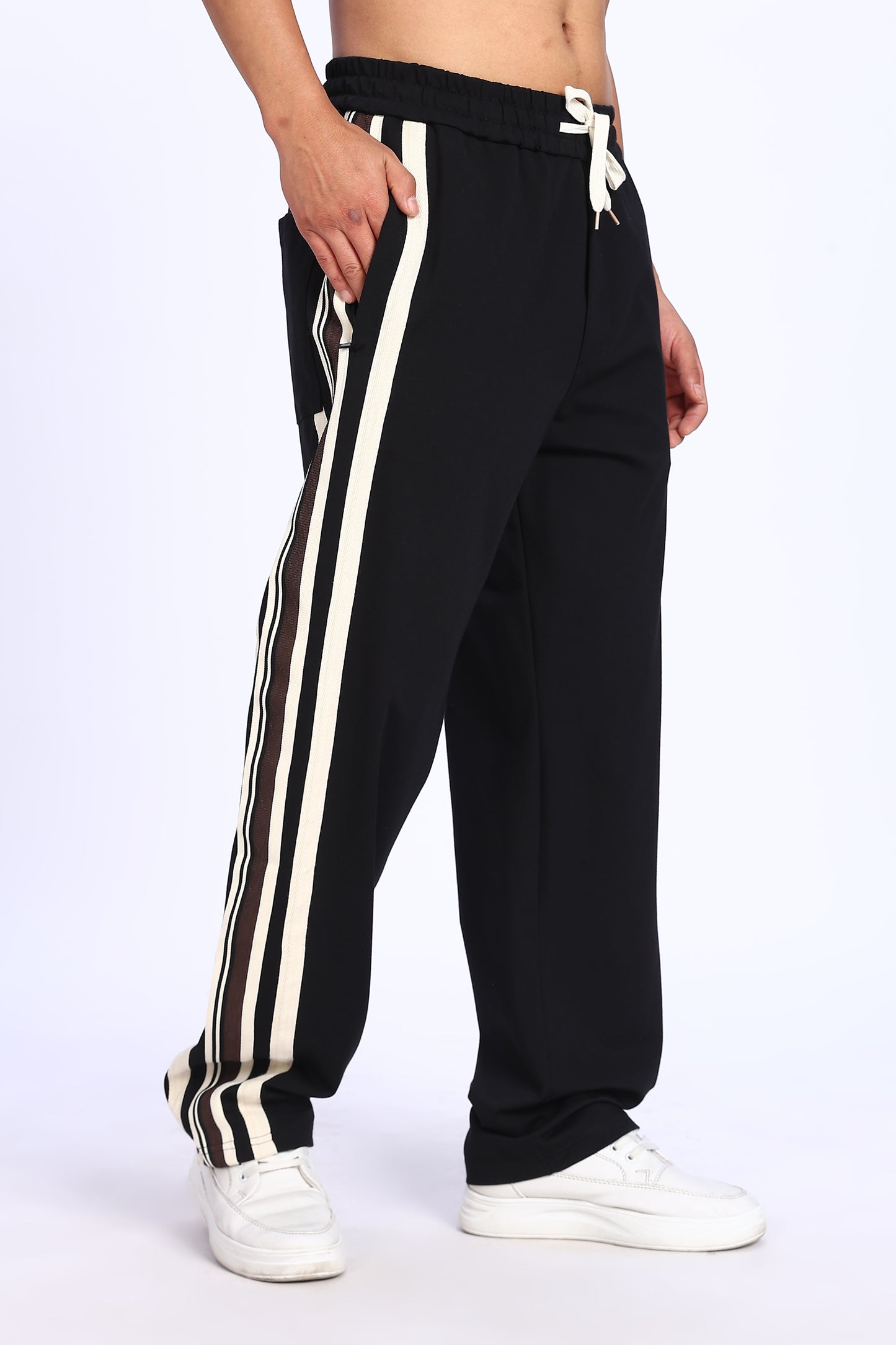 Retro Racer Stripe Track Pants