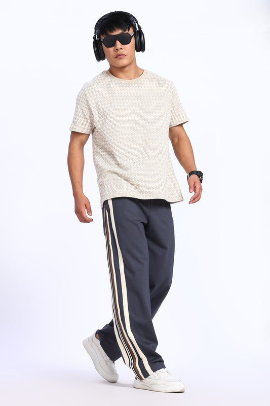 Navy Core Stripe Track Pants