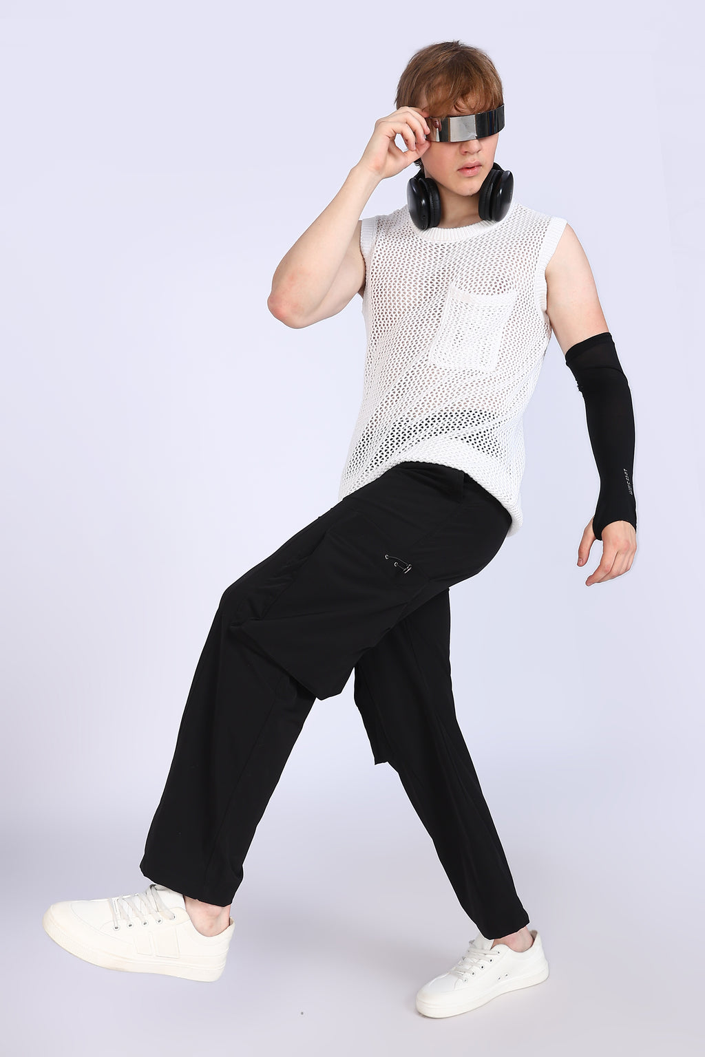 Regular Fit Men's Cargo Black Trousers