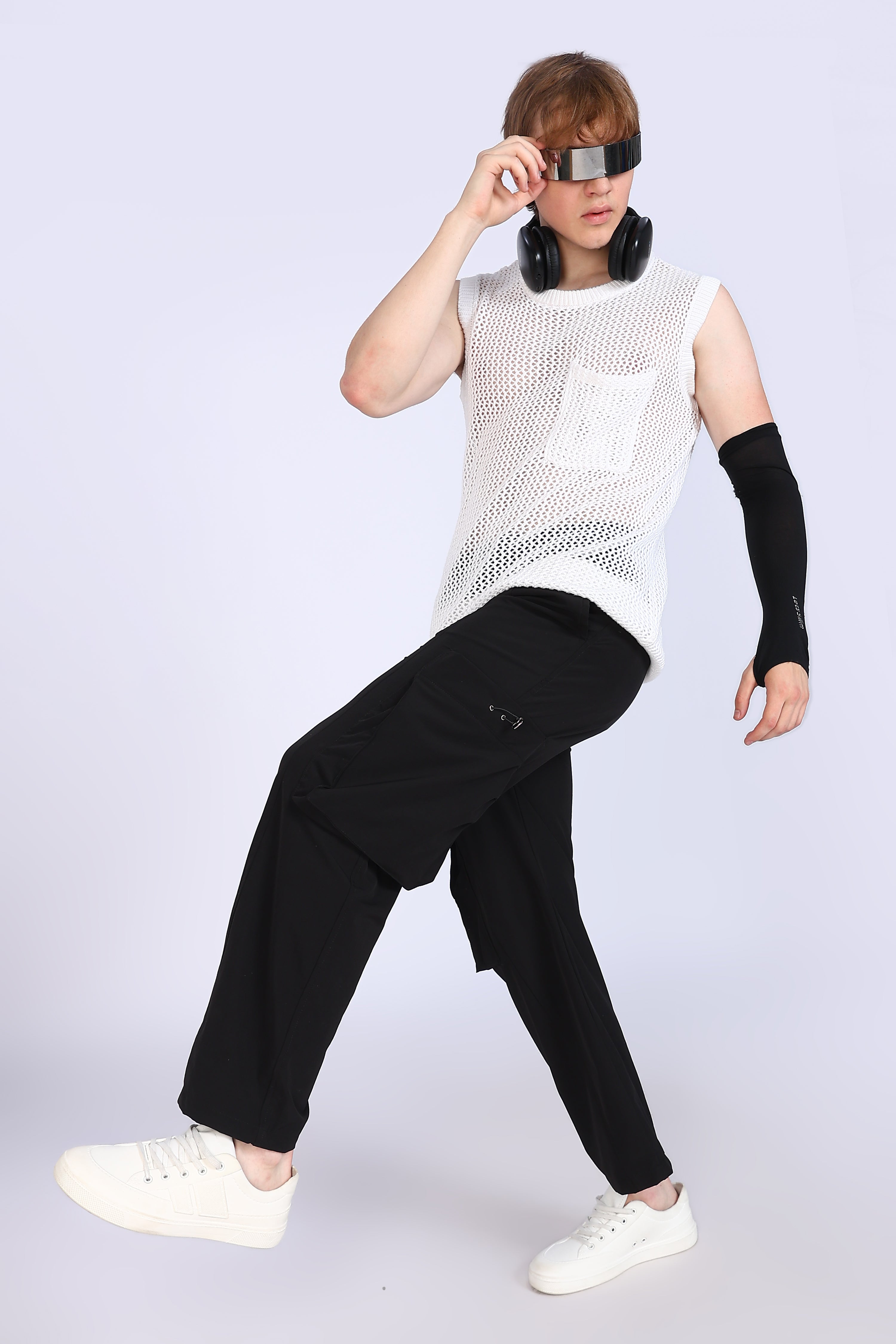 Regular Fit Men's Cargo Black Trousers