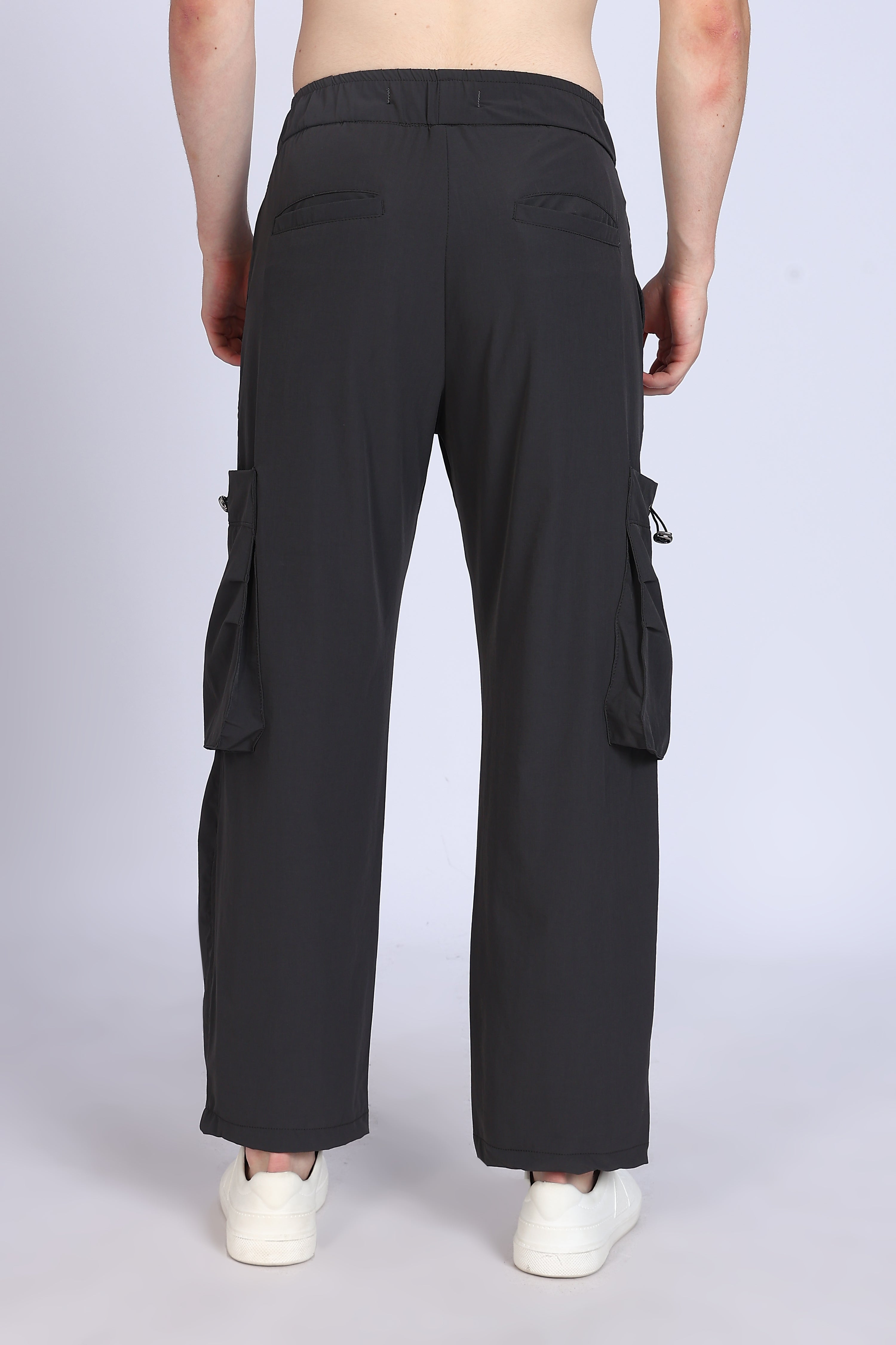 Regular Men's Cargo Dark Grey Trousers
