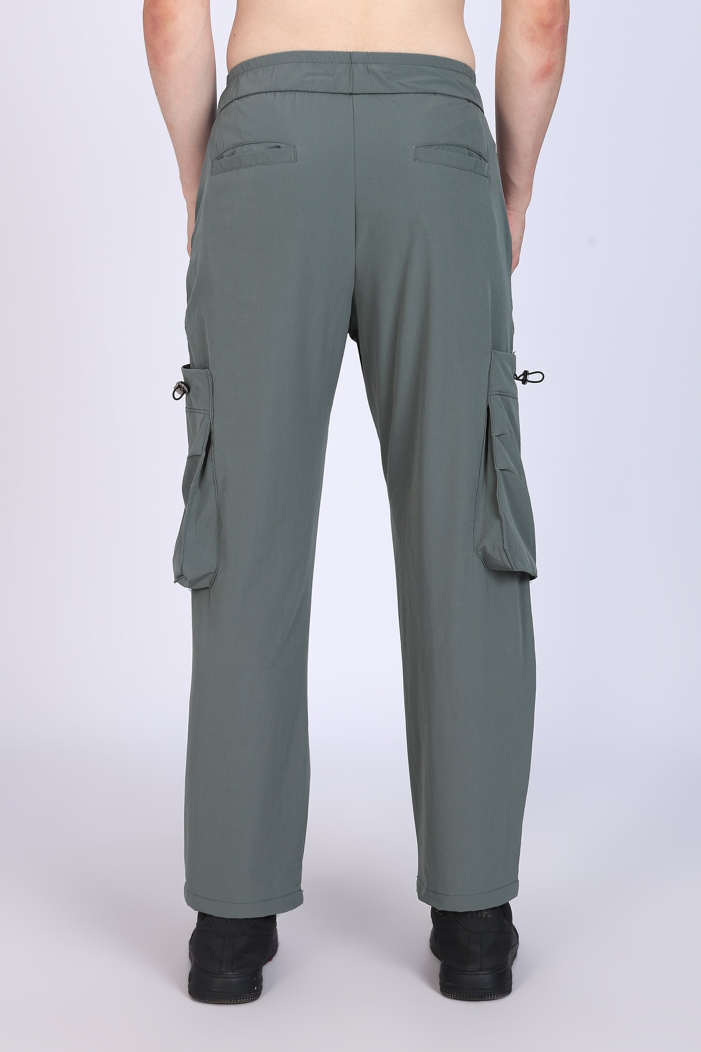 Regular Fit Men's Cargo  Grey Trousers