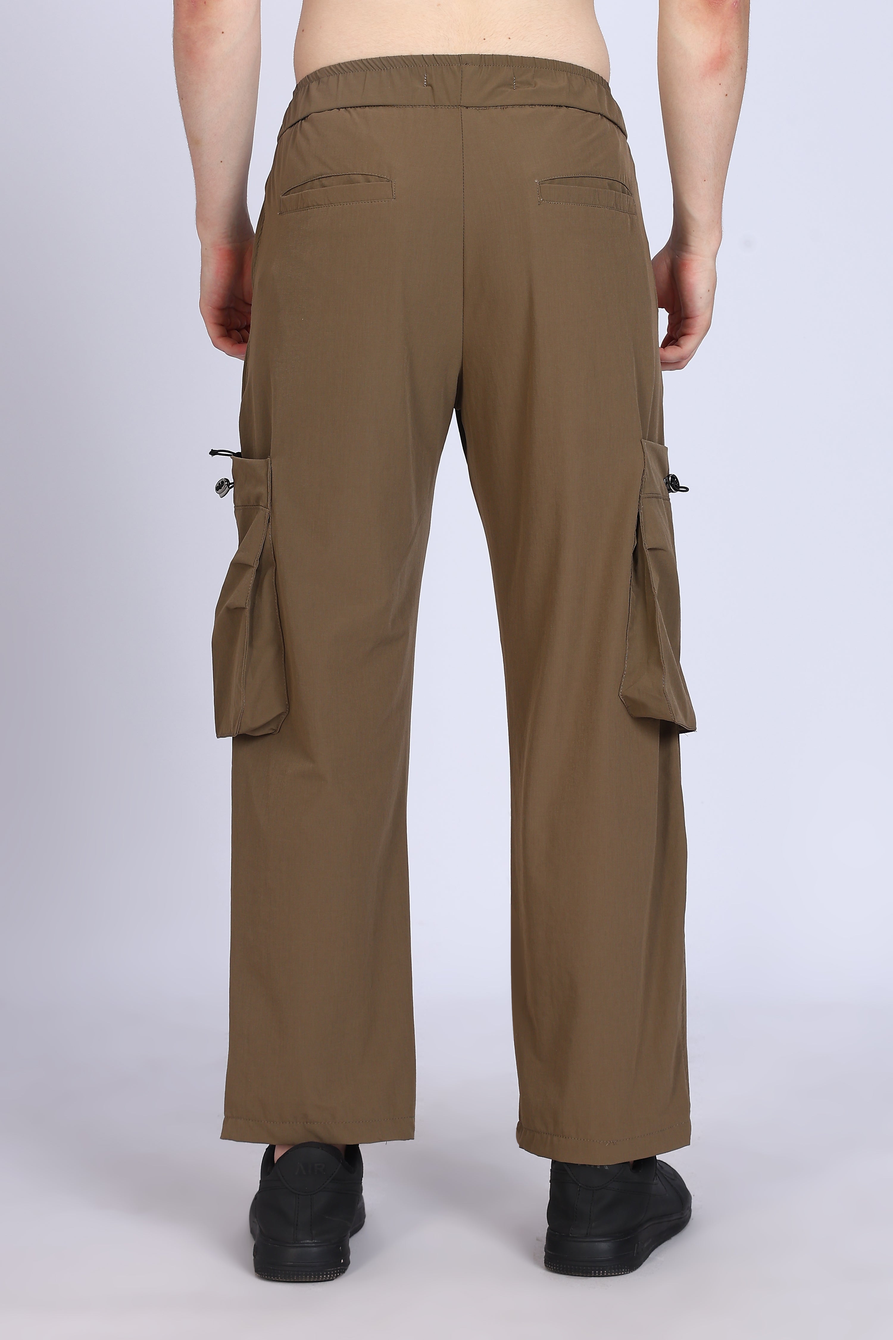 Regular fit Men's Cargo Brown Trousers